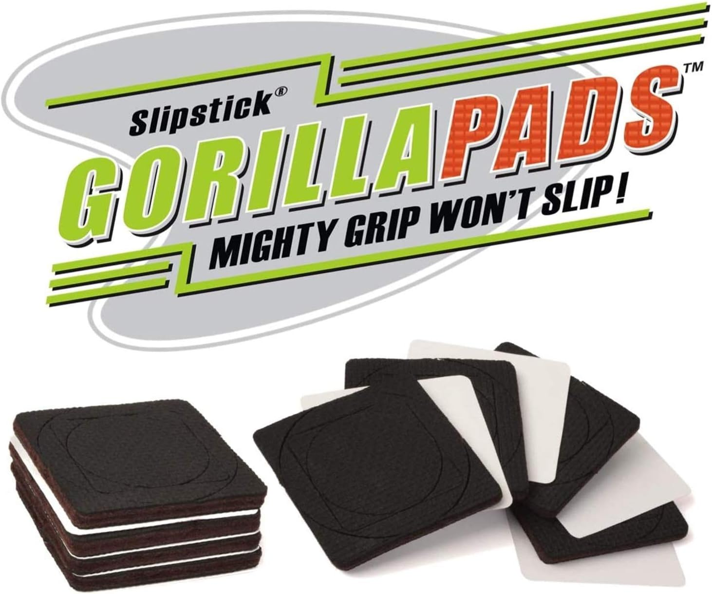 Gorillapads Non-Slip Furniture Pads/Grippers, Rubber Floor Protectors for under Furniture, Black (2.5" Pre-Scored) image number 4