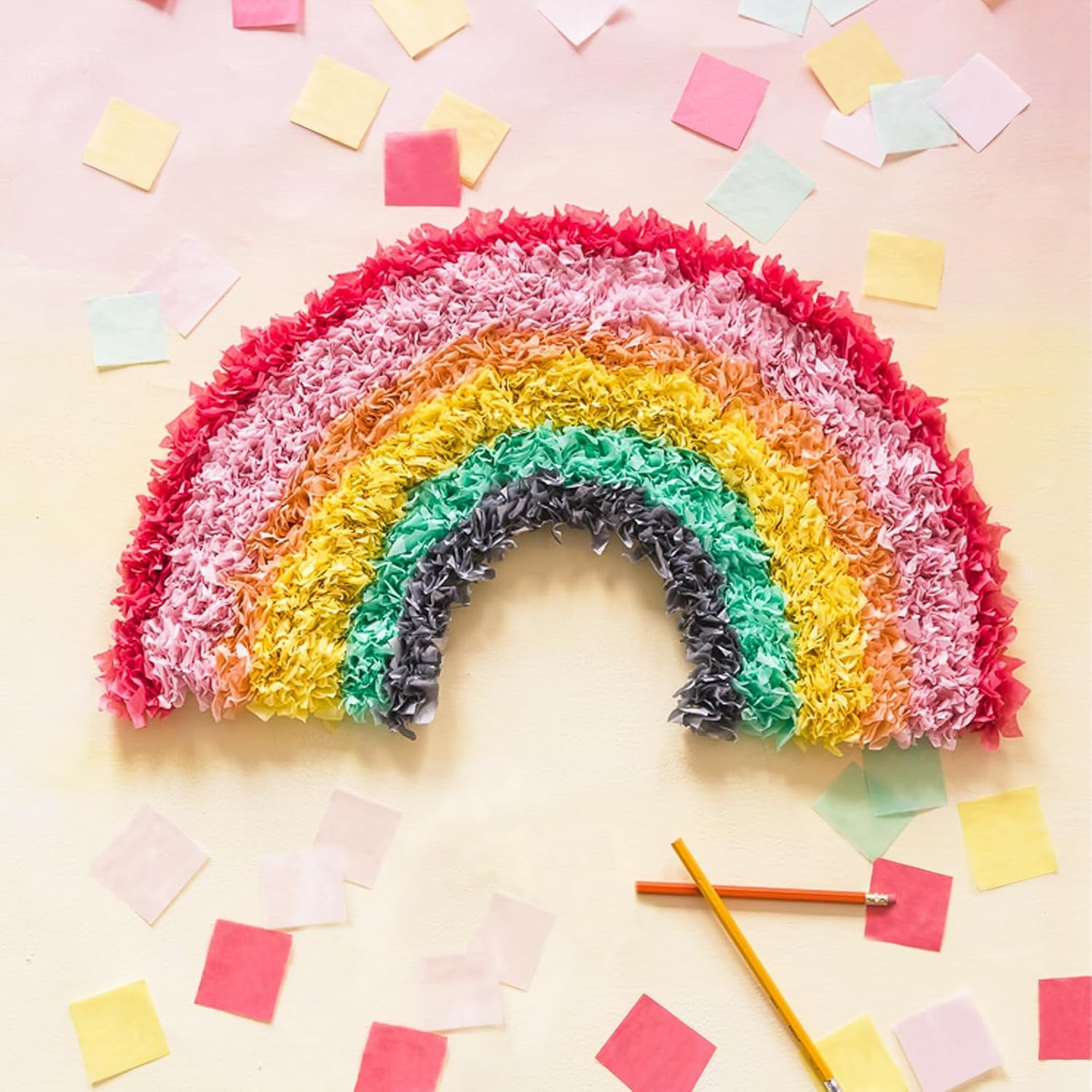 6300 Pcs 3Cm Paper for Crafts, 42 Assorted Colored Paper, Colors Art Rainbow Bulk for Crafts, Art Projects, Birthday Party image number 5