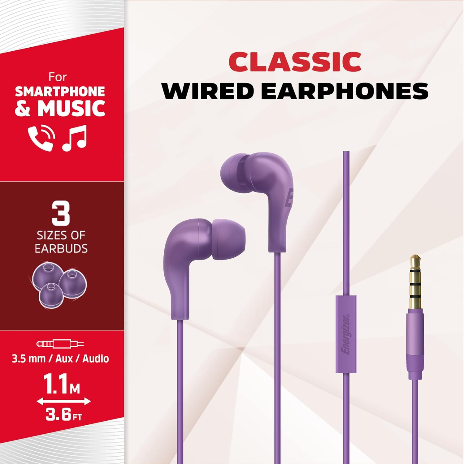 Energizer Wired Headphones 3.5 Mm image number 3