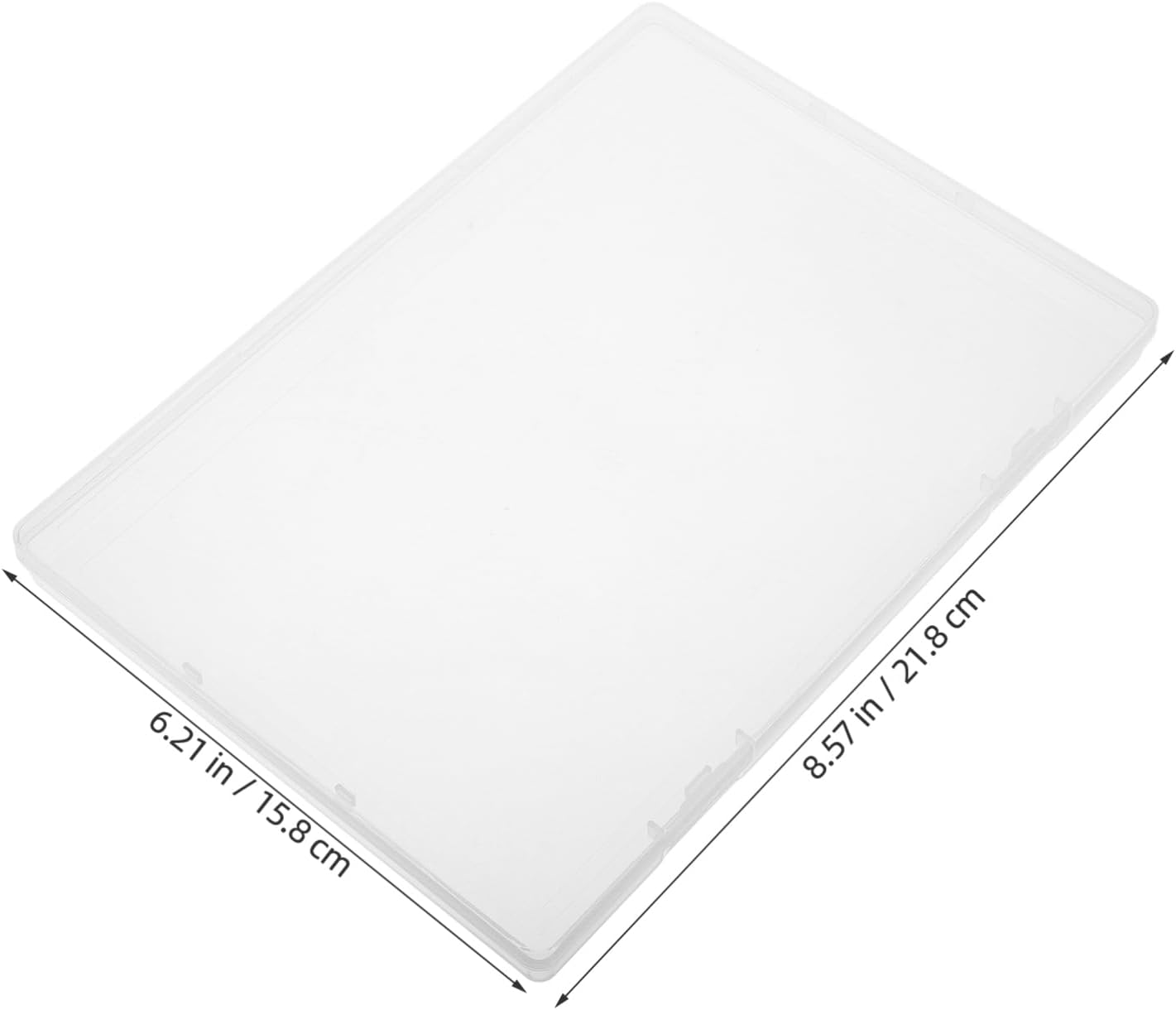 2Pcs Document Organizer Box Birth Certificate Storage File Case Portable Lid Storage Box