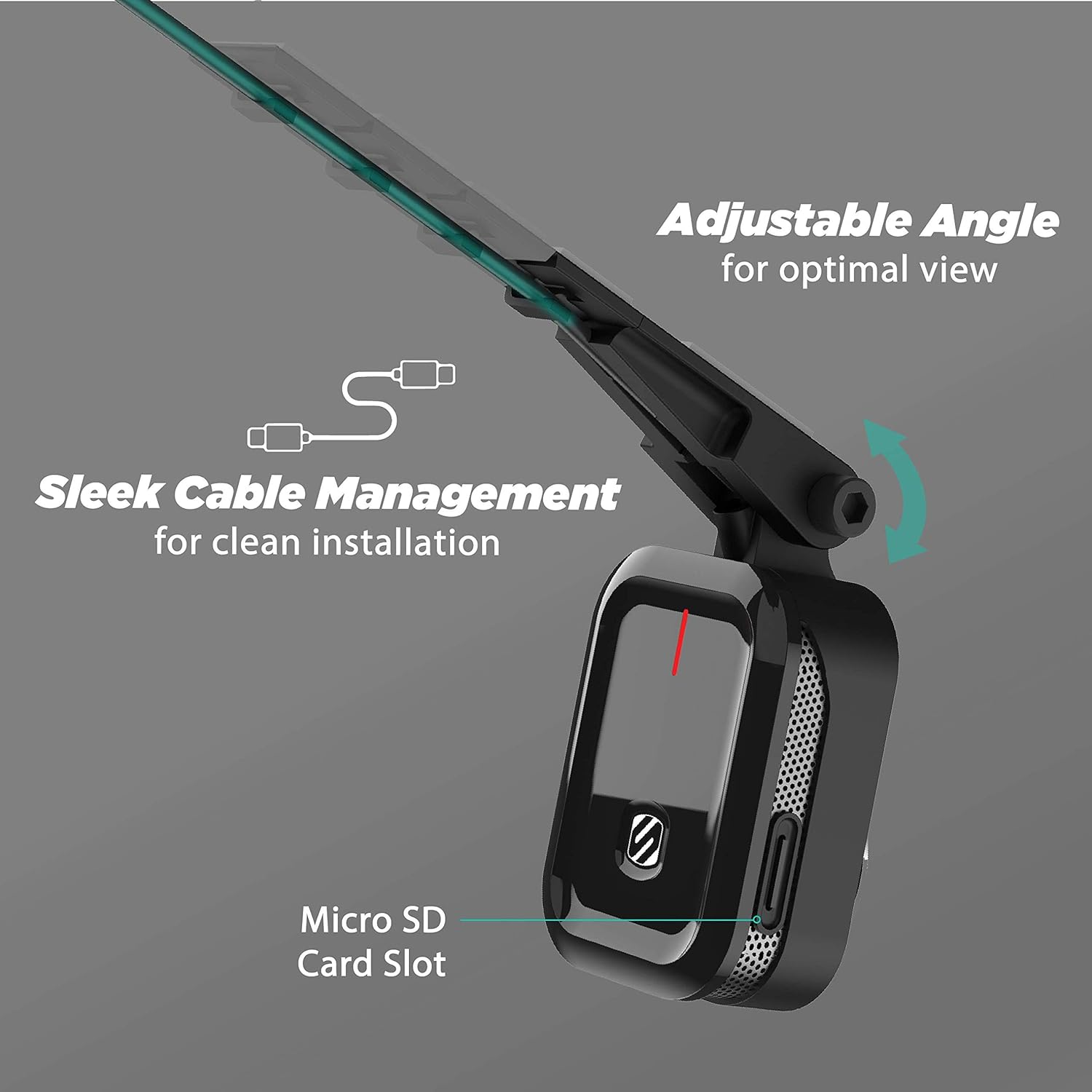 Scosche Dash Cam, Nexar, 1080P, Sony Starvis, 3M Mount 32GB SD image number 1