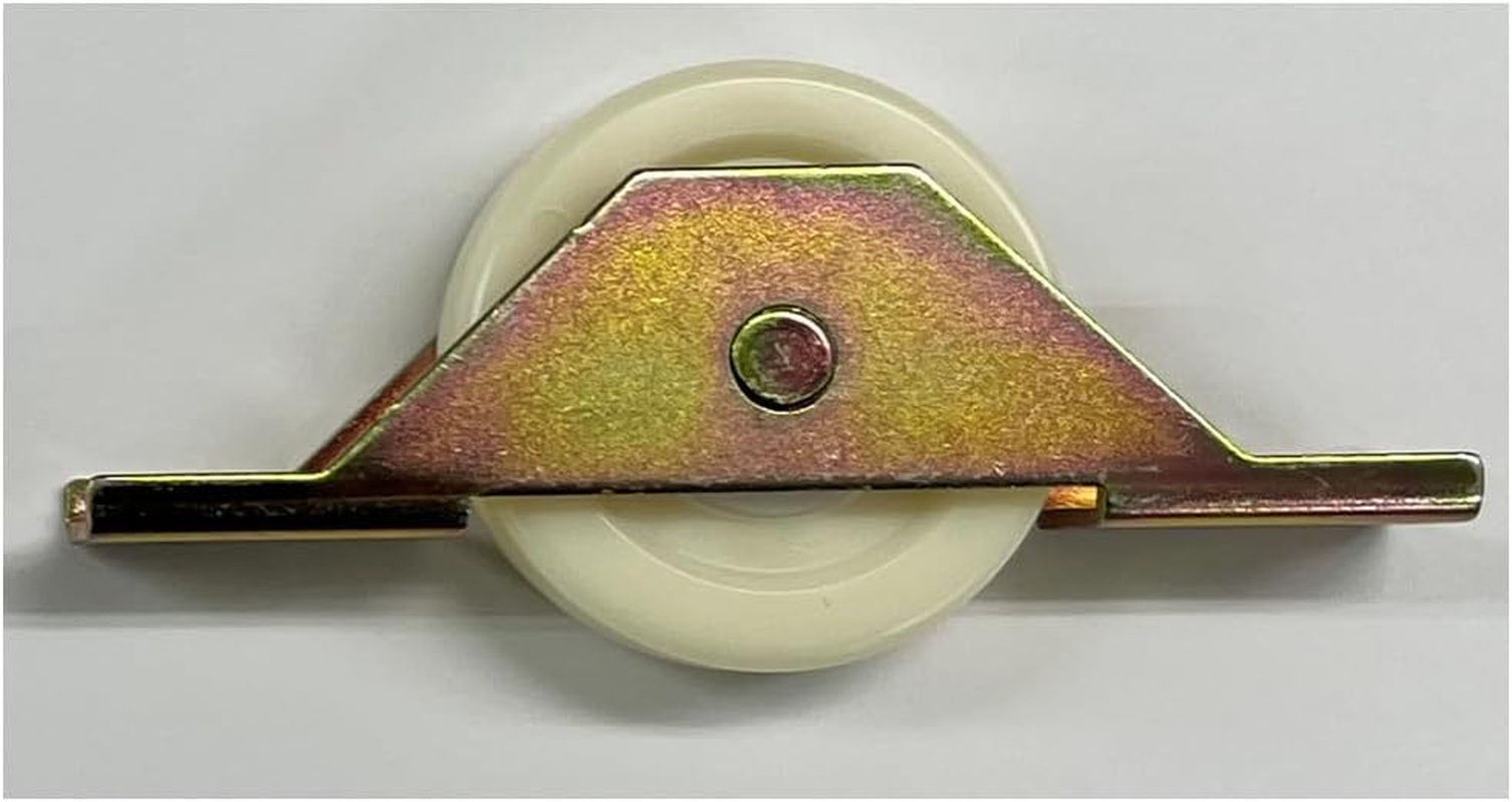 Yokozuna DPW-0452 Steel Frame U Stainless Rail Door Wheel with BRG LP plus 1.8 Inches (45 Mm) Flat