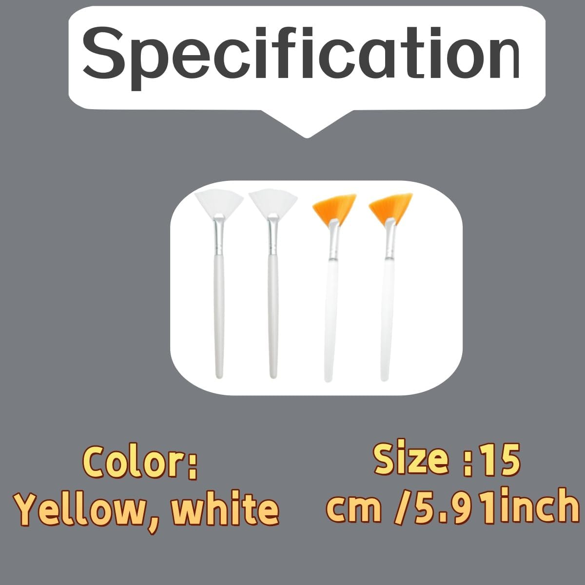 Zxjsisy 4 PCS Face Mask Brush, Mask Applicator Brushes, Sex and Hairless Moisturizing Application Tools, Soft Mud, Clay and Charcoal Mixed Mask Brushes image number 5