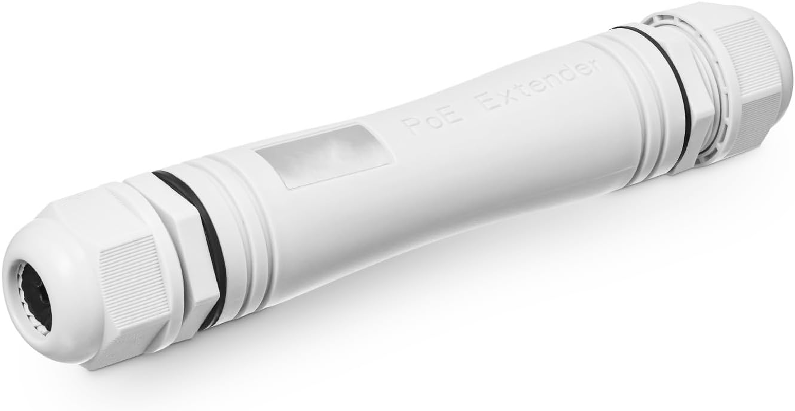 Outdoor IP67 Waterproof Gigabit Poe Passthrough Switch, 1 Poe in 1 Poe Out Extender, Ieee802.3Af/At Poe Powered 30W, 10/100/1000Mbps Ethernet, Wall Mount Plug and Play image number 3