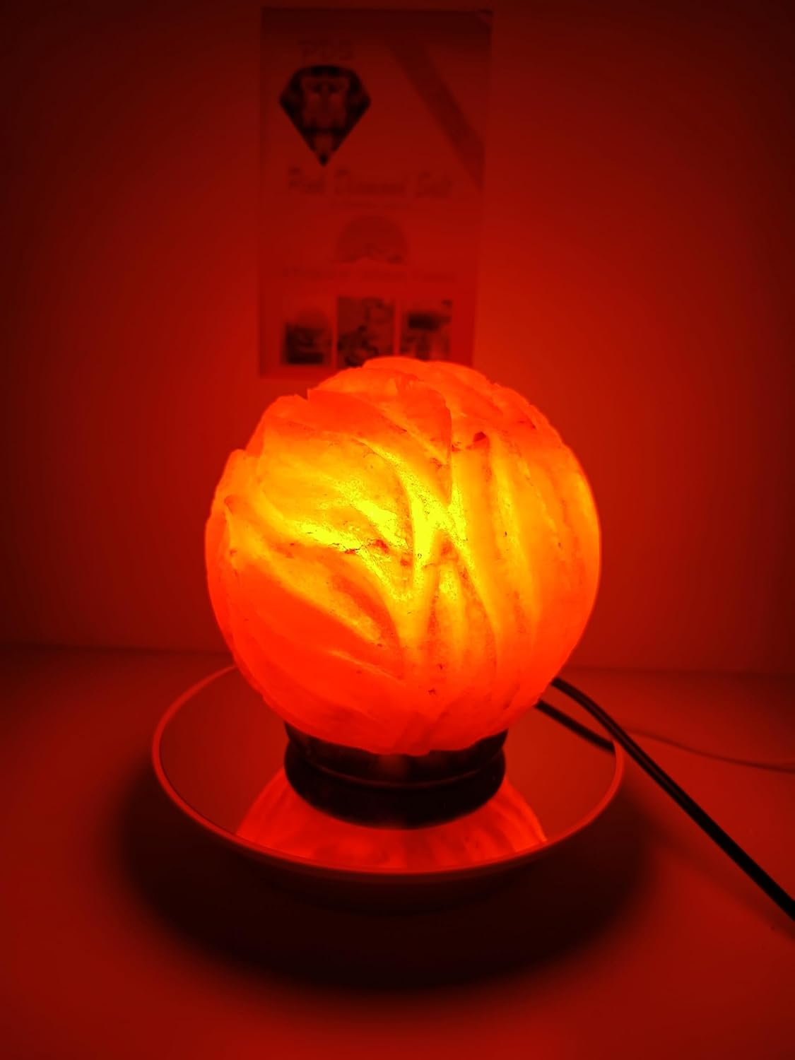 3.5 KG Premium Himalayan Flower Crystal Salt Lamp 100% Authentic, Handcrafted from the Foothills of the Himalayas Beautifully Hand Craft Comes with Complete Electric Fitting &ndash; Quality Guaranteed