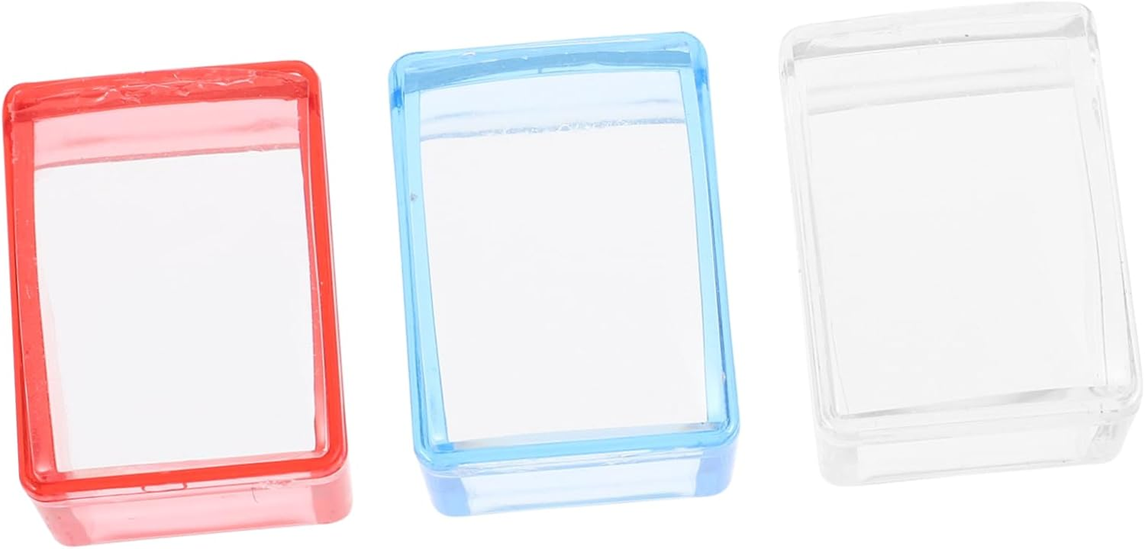 PACKOVE 3Sets Nail Art Stamping Stamper Stamping Plates and Transparent for Easy DIY Nail Art Designs for Curved Nails image number 3