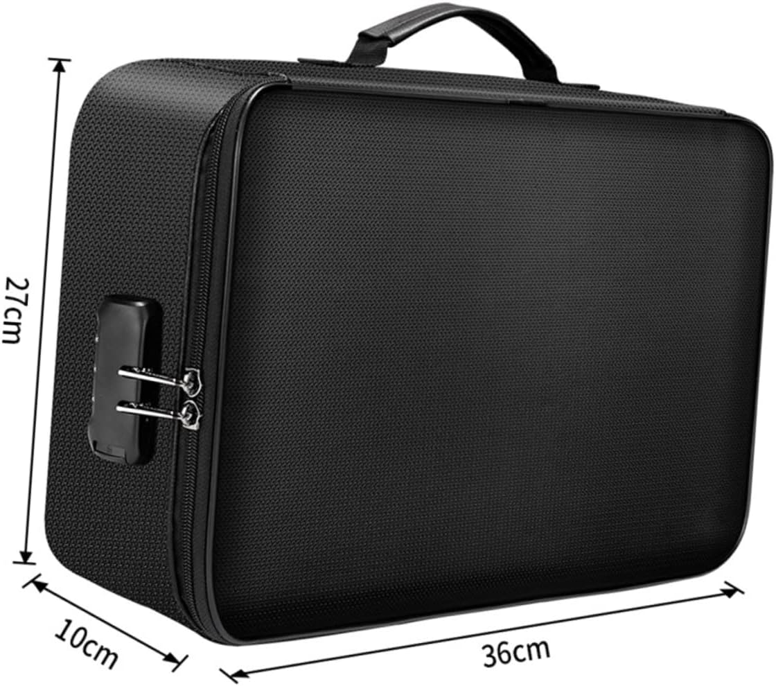 Fireproof Money Safe Document Bag Fireproof File Bag Safety Security Organizer image number 5