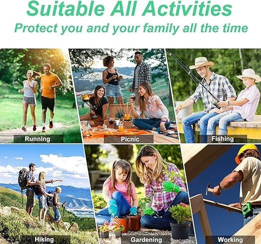 21 Pack Mosquito Repellent Bracelets, Individually Wrapped Repellent Wristbands, DEET Free, Natural and Waterproof Band image number 4