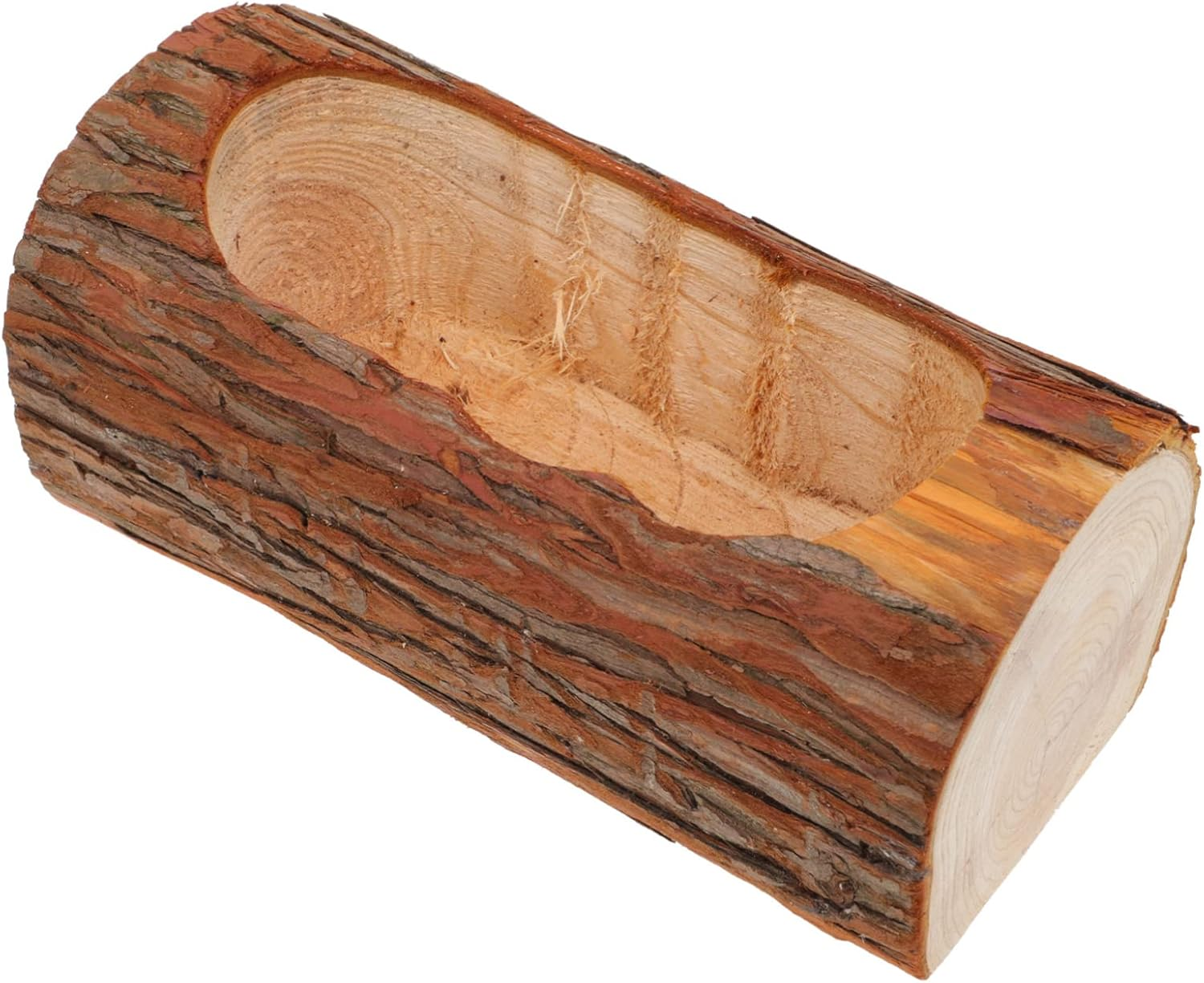 Rustic Wooden Flowerpot for Outdoor Plant Succulent Garden Decor Plant Pot image number 1