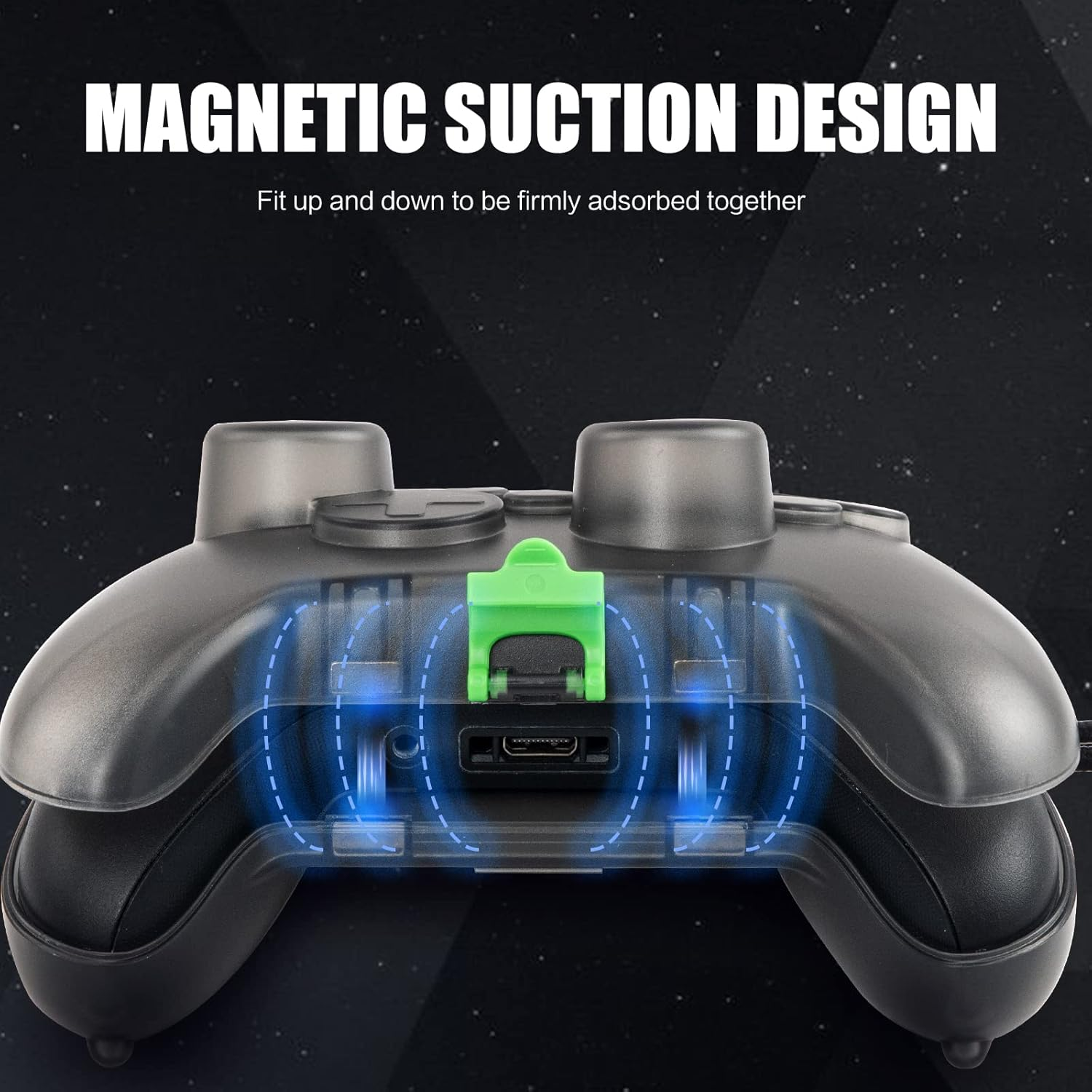 Xbox Series X Controller Case, Hard Shell Protection Case for Xbox Series S Controller, Xbox Series X Controller Accessories - Black - Clear image number 4