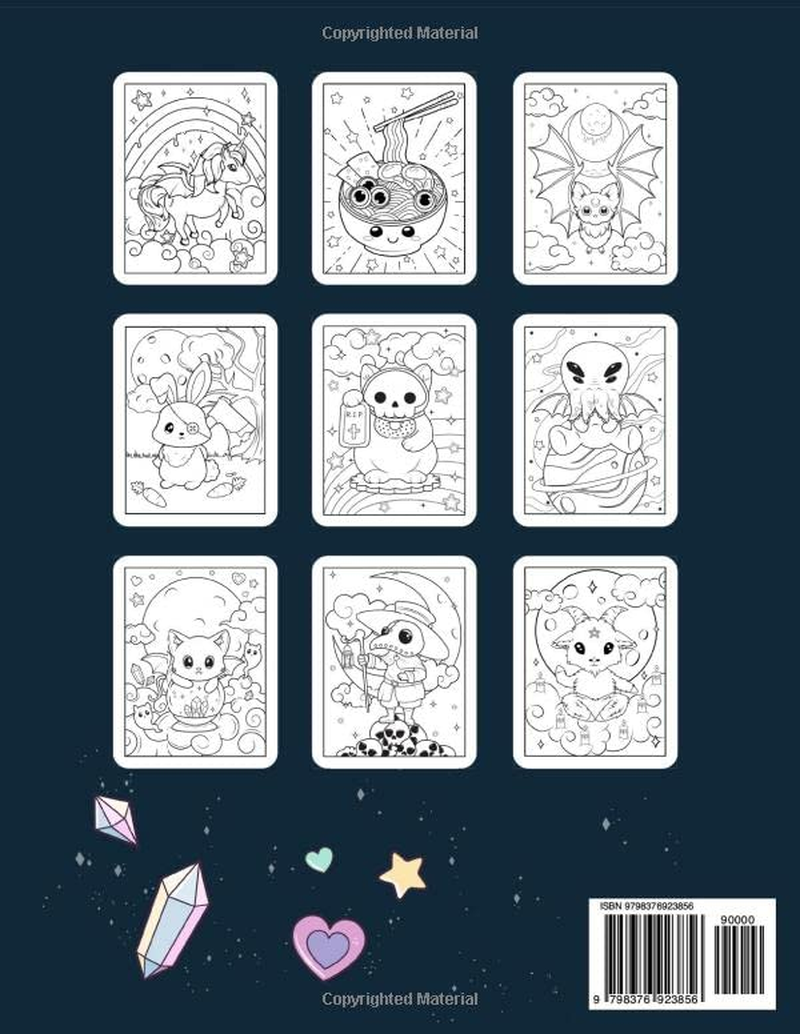 Horror Kawaii: a Pastel Goth Coloring Book: Cute & Creepy Gothic Chibi Coloring Pages for Adults