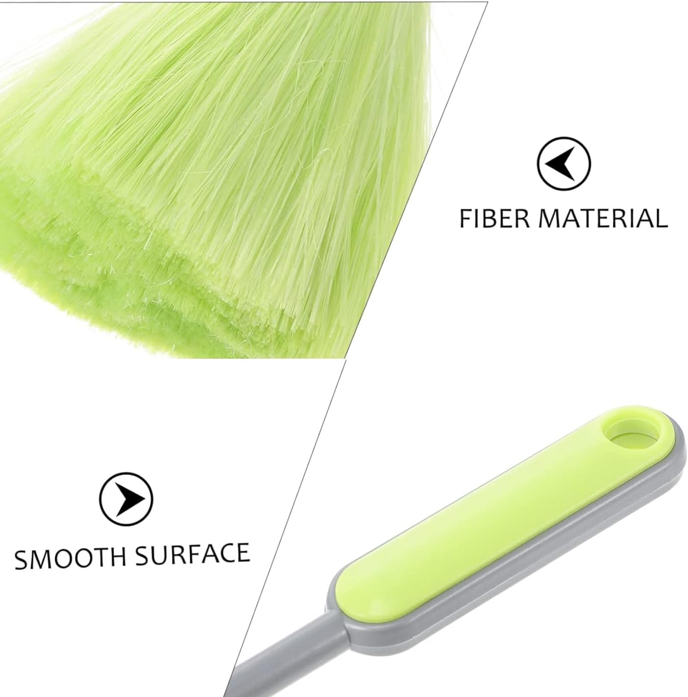 YUNYU 3 Pack Washable Reusable Ergonomic Handle Plastic Dusting Tool for Home and Office Multi-Surface Cleaning (Blue, Green, Pink) image number 3