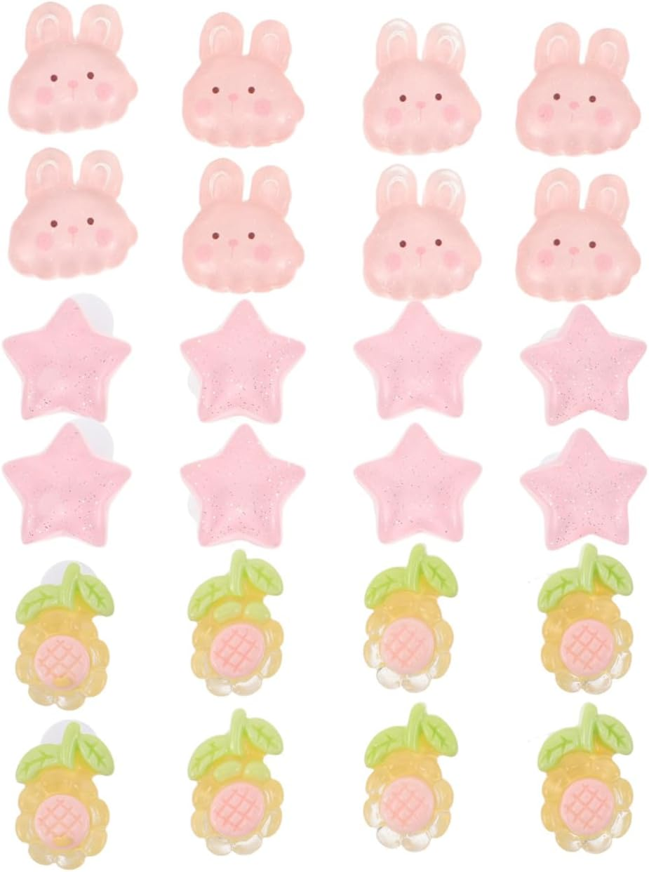 FOMIYES Silicone Toe Separator Set - 3 Pieces Reusable Nail Separators with Cute Motifs for Pedicure and Professional Nail Care