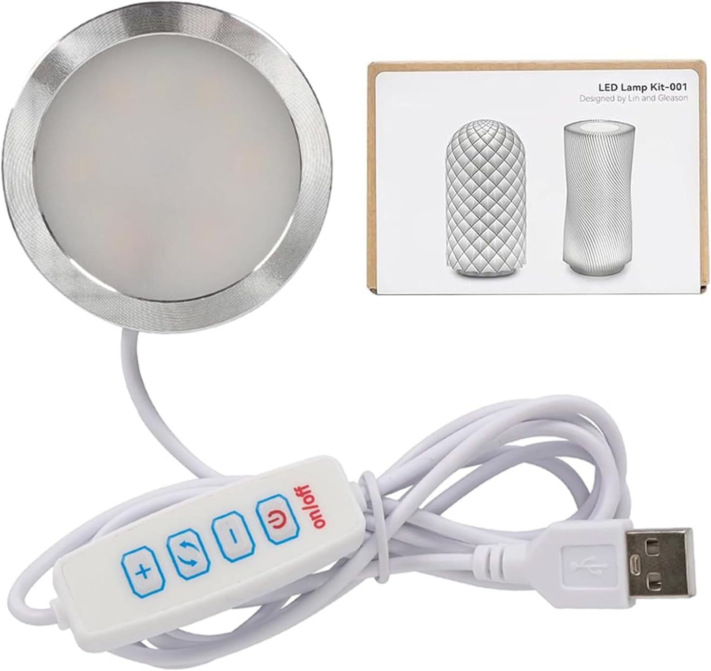 LED Lamp Kit 001 Three Colors for Bambu Lab H2D/X1/P1P/A1 Mini Makerworld for Anycubic Makeronline 3D Printer Light DIY Hardware Model Spare Parts 5V USB Powered, 3000K Warm Light image number 3