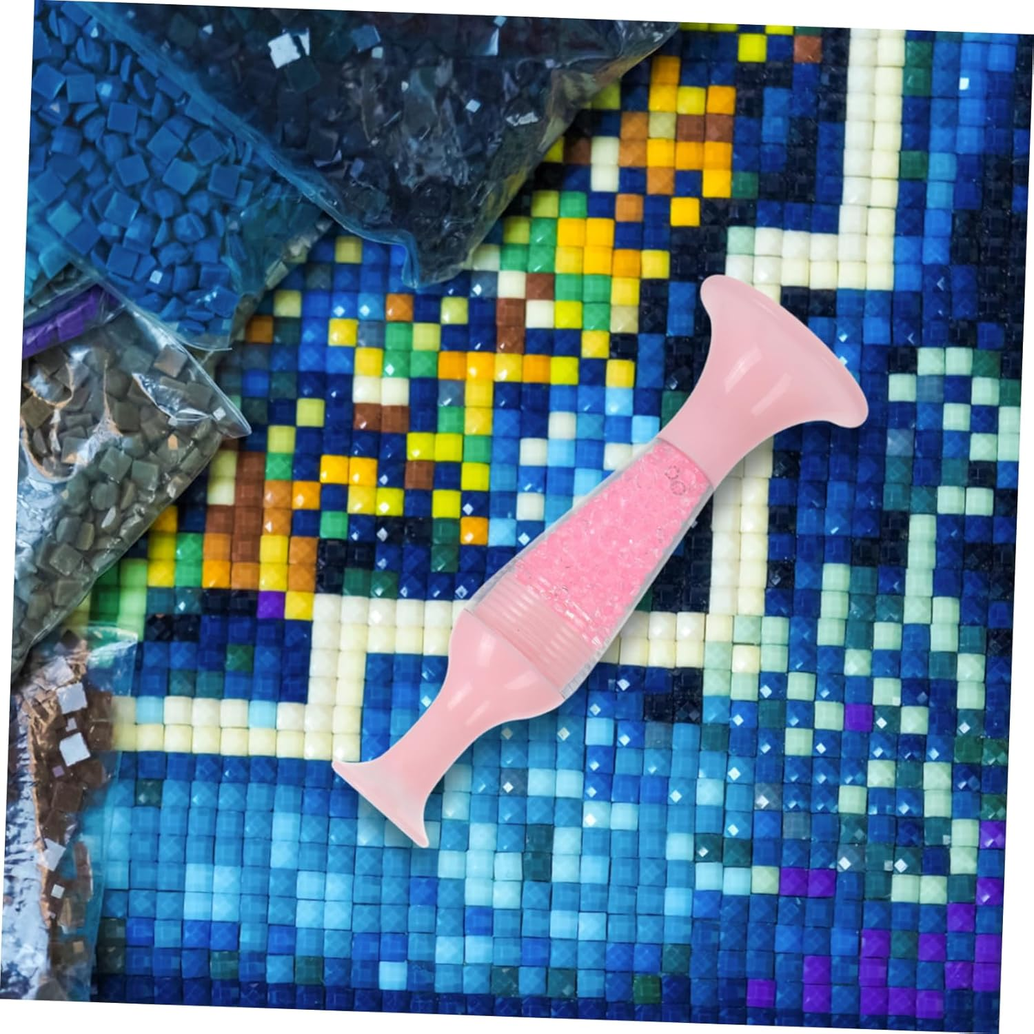 VILLFUL Flower Pot Drill Pen for Diamond Art Nail Art Dotting Tool DIY Diamond Tool Pp Material image number 2