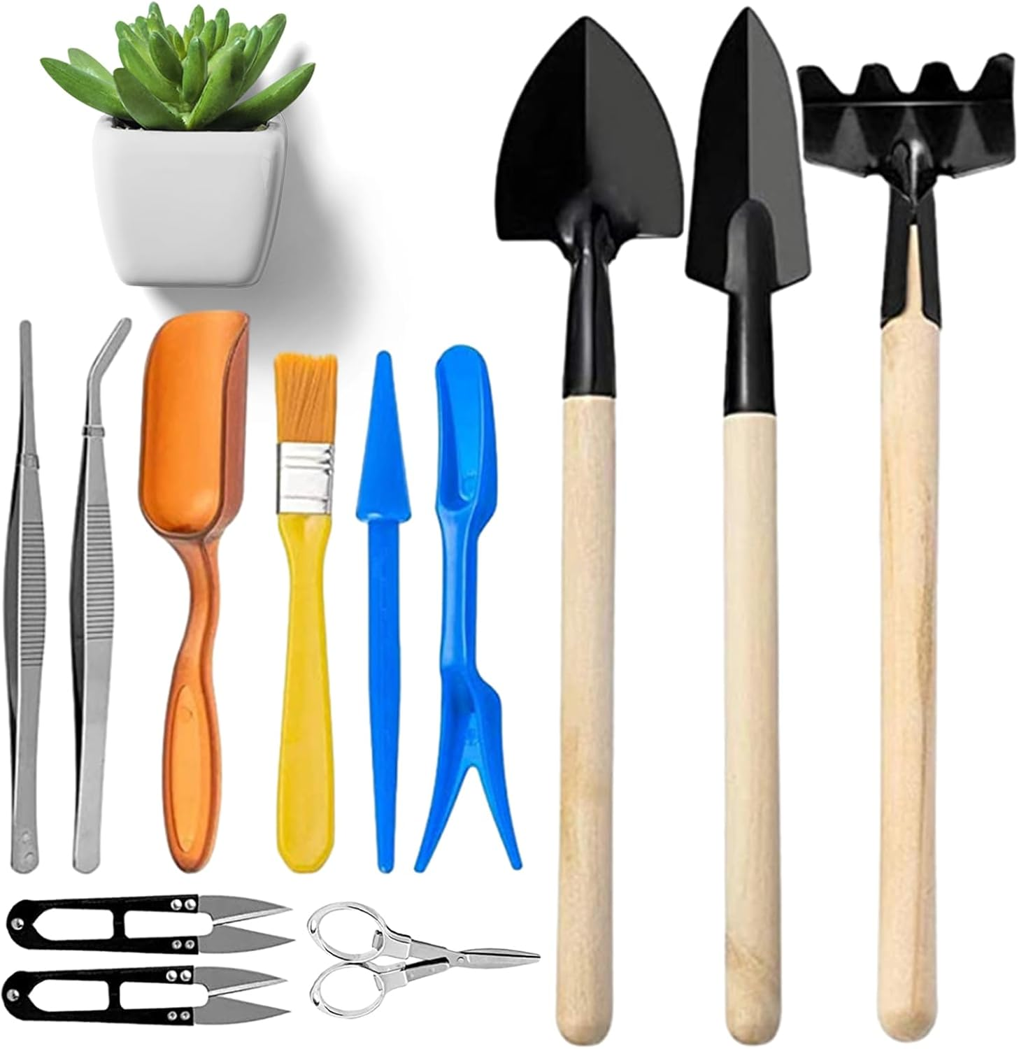 JMEDIC Gardening Tool Set - Garden Plants Transplanting Supplies - Garden Plants Transplanting Supplies, Multifunctional Bonsai Tool Kit for Potting image number 4