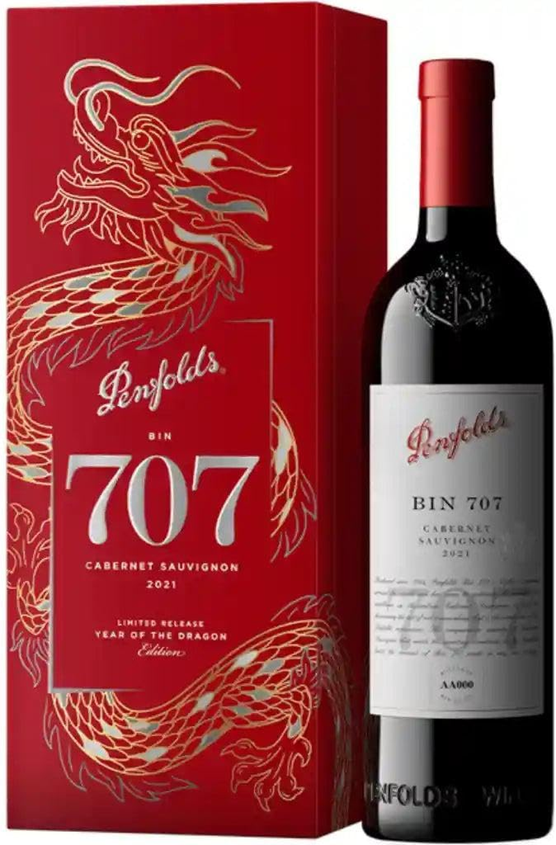 Penfolds Bin 707 Cabernet Sauvignon 2021 750Ml Luna New Year Gift Box (Year of the Dragon)