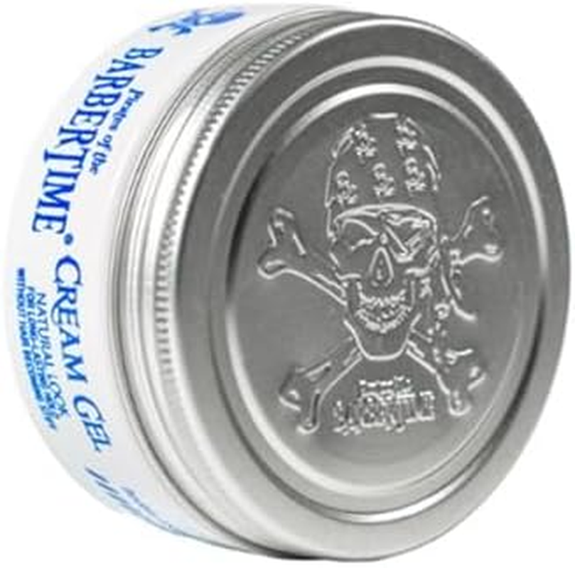 Barbertime Cream Gel (3 X 150 Ml) - Styling for Smooth Look & Soft Curls | Elastic Hold, Light Shine & Fresh Peppermint Fragrance | Water-Based & Residue Free - for All Hair Types