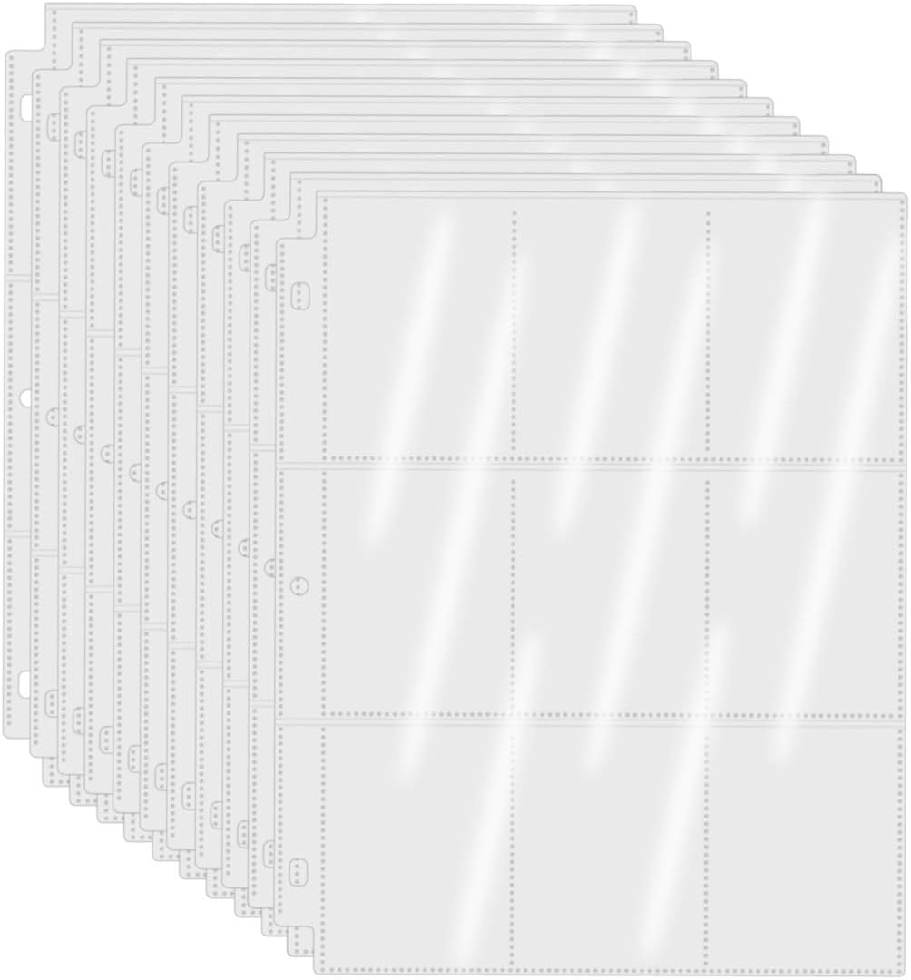 Baseball Card Sleeves 900 Pockets Clear Trading Card Sleeves for Baseball Cards, Football Cards, Pokemon Trading Cards, Sport Cards, Game Cards, Business Cards 100 Pages image number 4