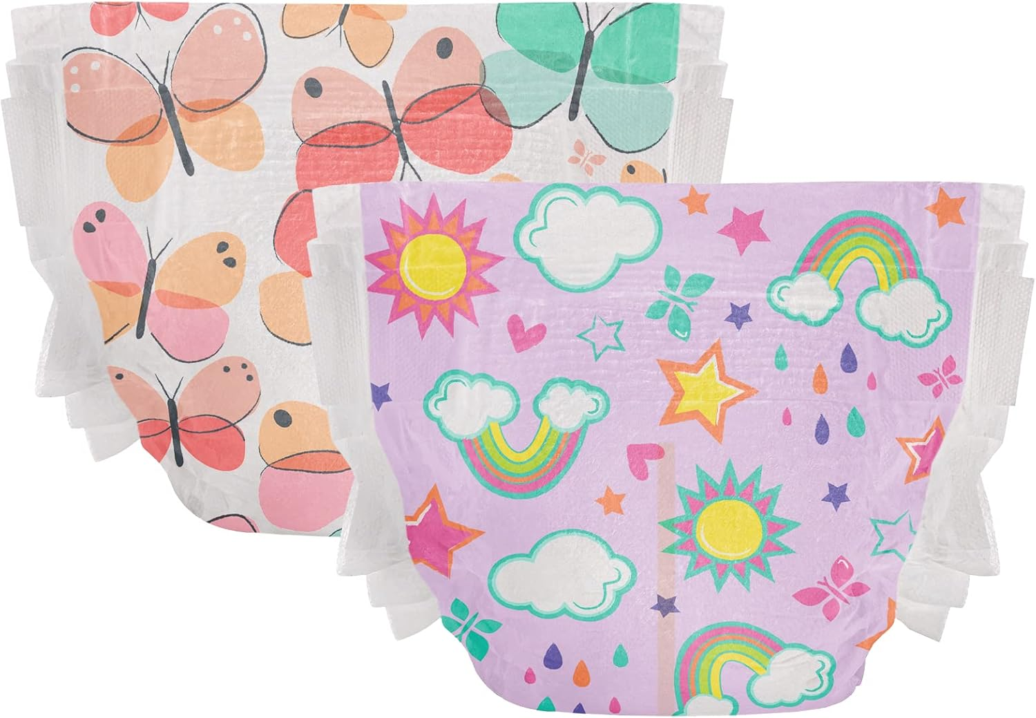 The Honest Company Super Club Box Diapers with Trueabsorb Technology, Painted Feathers & Bunnies, Size 6, 88 Count image number 4