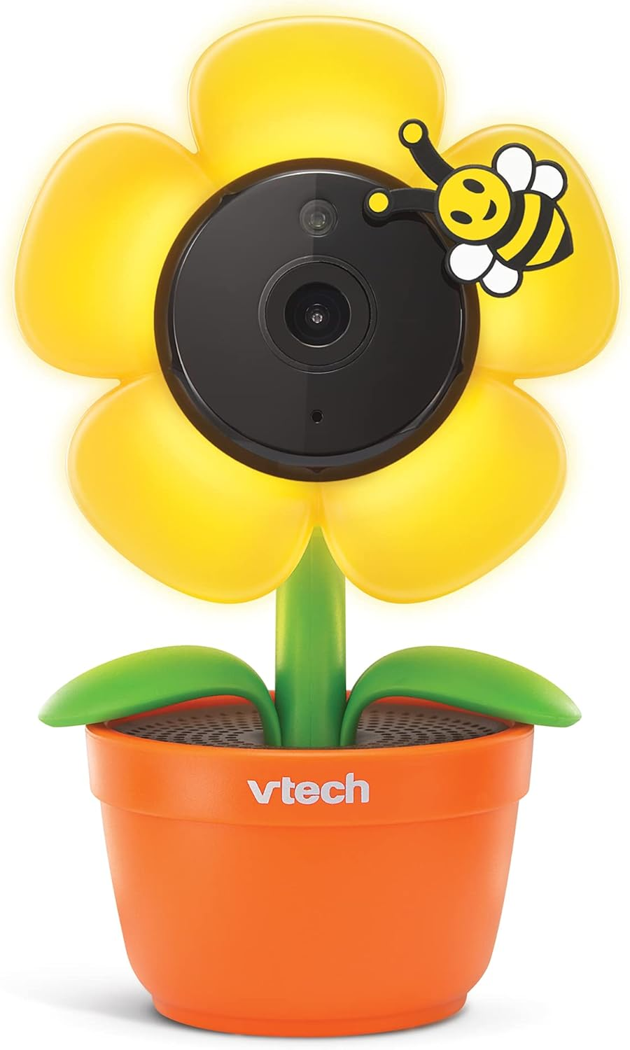 Vtech RM9751 Yellow Daisy Smart Wi-Fi Baby Camera, Ios & Android Enabled, 1080P Full HD, Privacy Mode Cover, Night Light, Soothing Sounds & Lullabies, Two-Way Intercom,Temperature Sensor, Night Vision image number 6