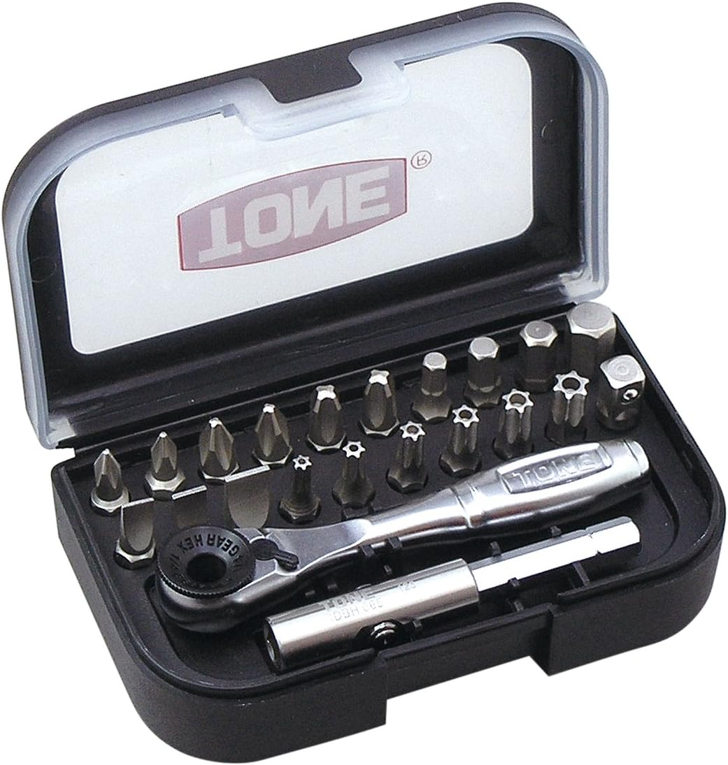 (Amazon.Co.Jp Exclusive) Tone Bit Ratchet Set, BRS20C, Bit Insert, 0.25 Inches (6.35 Mm) (1/4 Inch), Clear, 23 Pieces