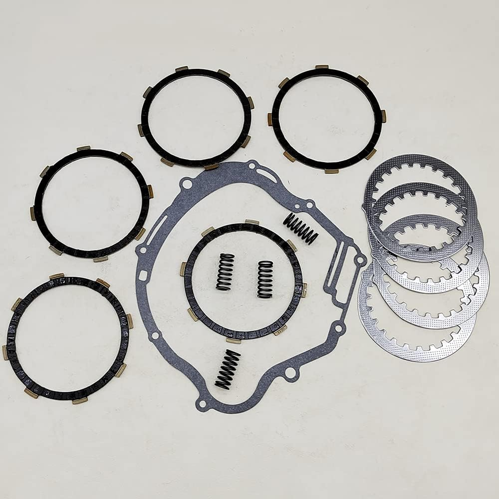 Clutch Kit Friction Plates & Heavy Duty Springs Gasket for Yamaha TTR125 2000-2004 TTR125E 2003-2009 TTR125L 2000-2008 TTR125LE 2003-2022