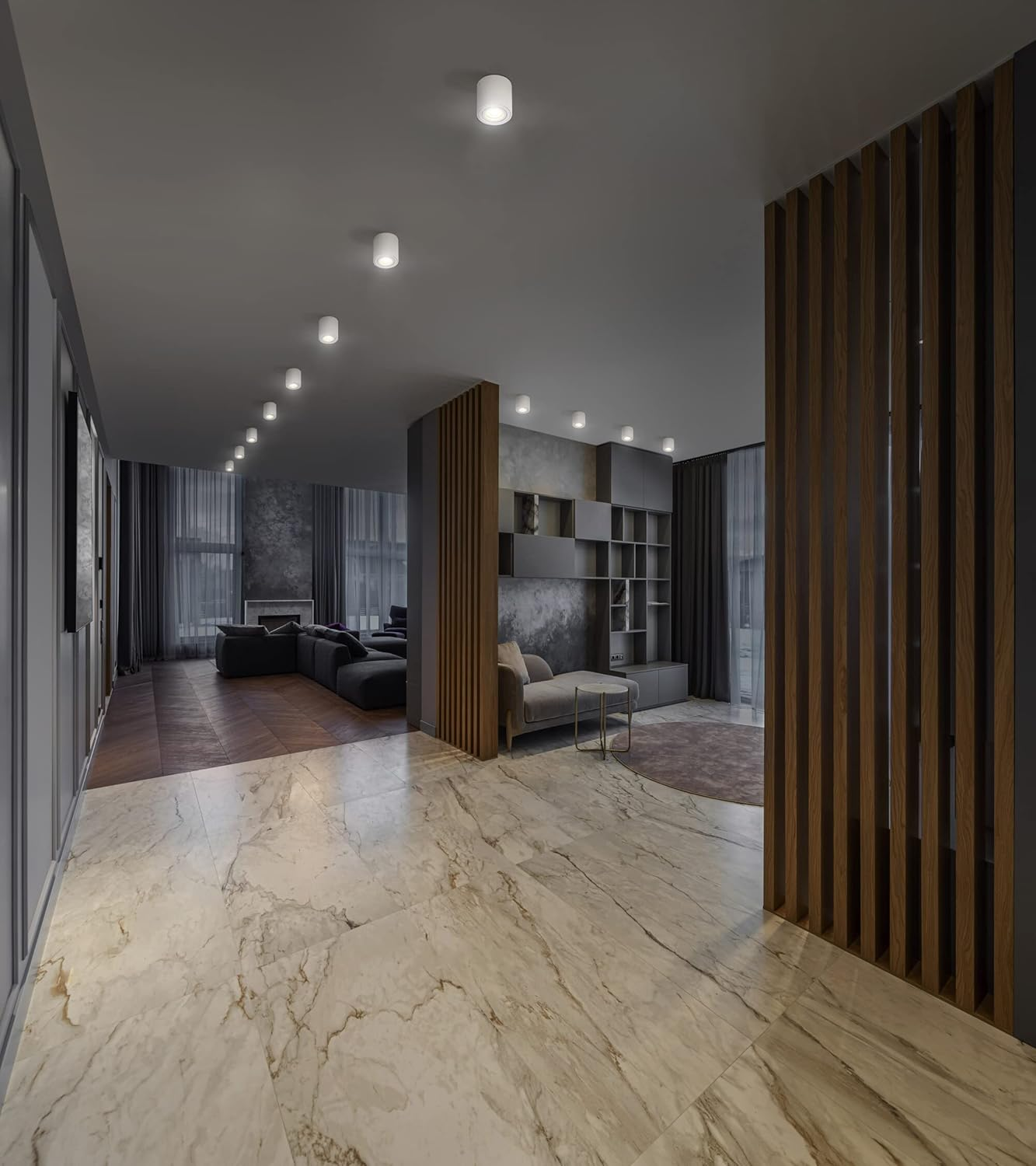 LEDVANCE Spot Surface round Ceiling-Mounted Spot, White, with GU10 Base, Can Be Fitted with a Normal or Smart Lamp, Flexible Beam Angle, IP20 Protection, High-Quality Housing image number 1