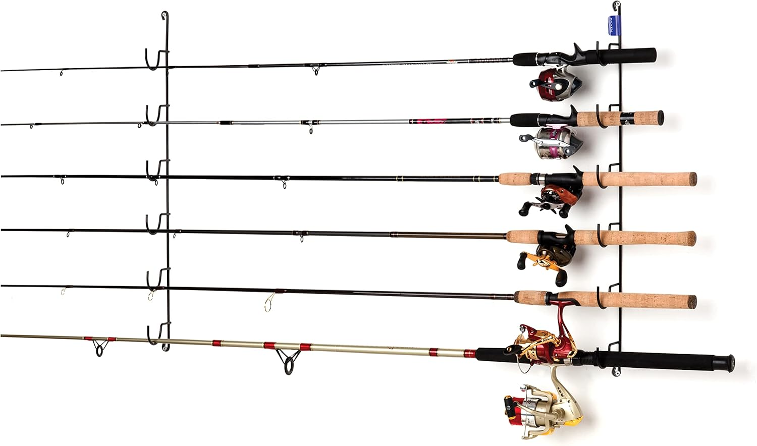 Rack'Em Horizontal 6-Rod Fishing Rod Rack, (7006)