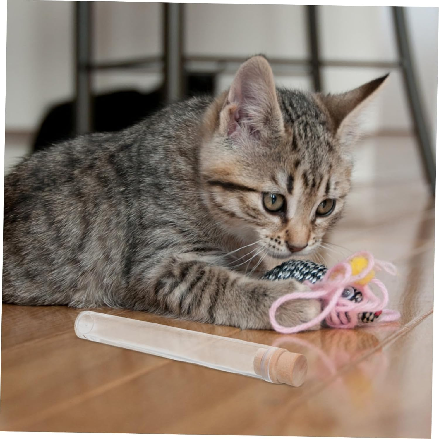 TOGEVAL 2Pcs Pet Hair Storage Bottles with Stopper Transparent Cat Whiskers and Dog Hair Keepsake Jars Portable Compact Memorial Containers for Home Display and Travel image number 2