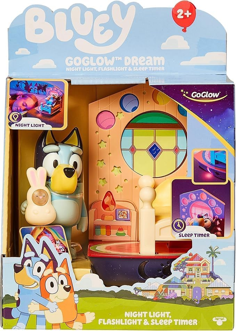 BLUEY Goglow Dream 3 in 1 Nightlight Kids Bedside Sleep Trainer with Torch and Sleep Timer, Multicoloured (14345) image number 6