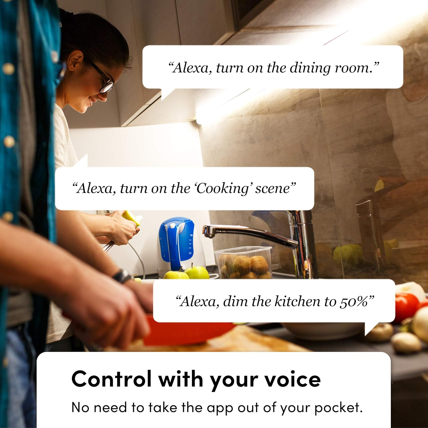 LIFX Lightstrip 2M, Wi-Fi Smart LED Light Strip, Full Colour Zones with Polychrome Technology, No Bridge Required, Compatible with Alexa, Hey Google, Homekit and Siri, White (LZ3SK2MAU) image number 1