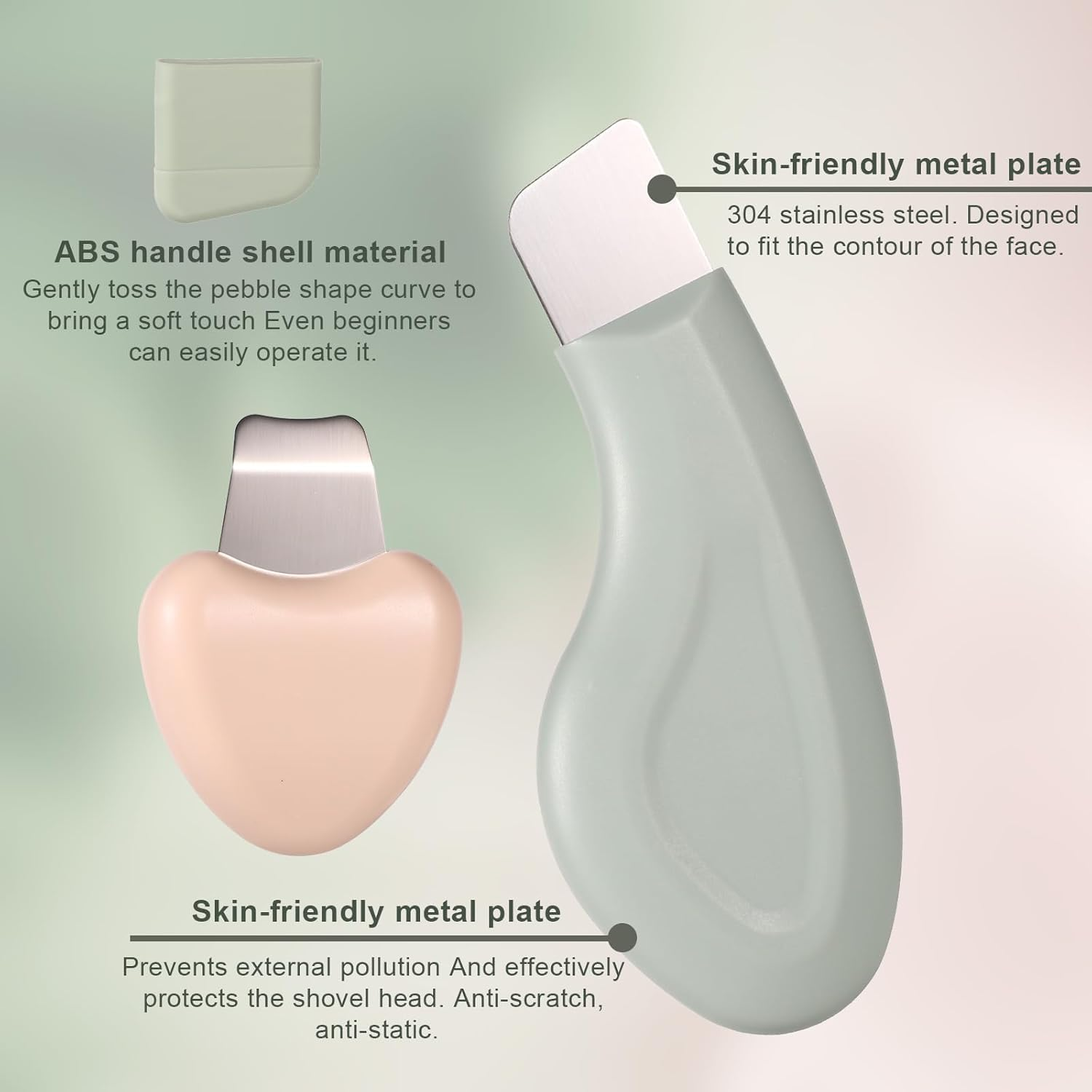 2Pcs Deep Clean Blackhead Remover Spatulas,Silicone Nose or Face Blackhead Remover Spatulas,Silicone Blackhead Removing Spatula,Nose Black Head Removing Spatula