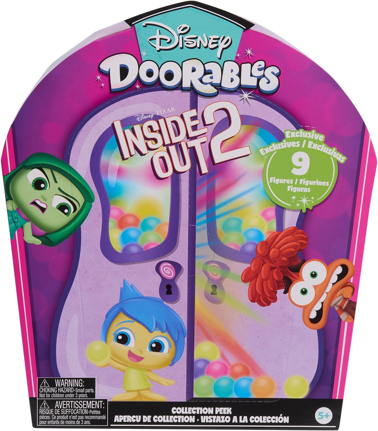 Disney Doorables inside Out 2 Collection Peek, 9 Exclusive 1.5-Inch Collectible Figurines, Kids Toys for Ages 5 up by Just Play image number 4