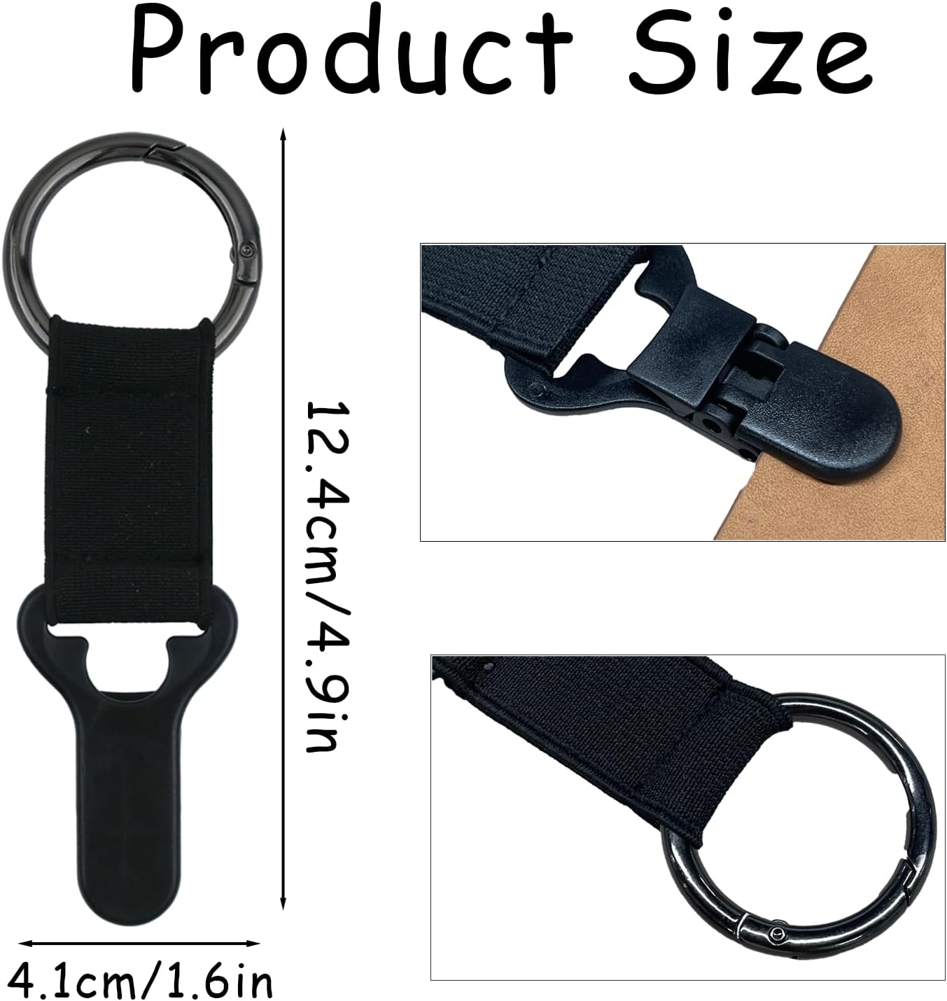 3Pcs Hat Clip for Travel on Bag, Portable Hat Holder Clips for Vacation Beach Adventures, Hiking Essential Gear Accessory for Travel Handbag Backpack Luggage Suitcase image number 1