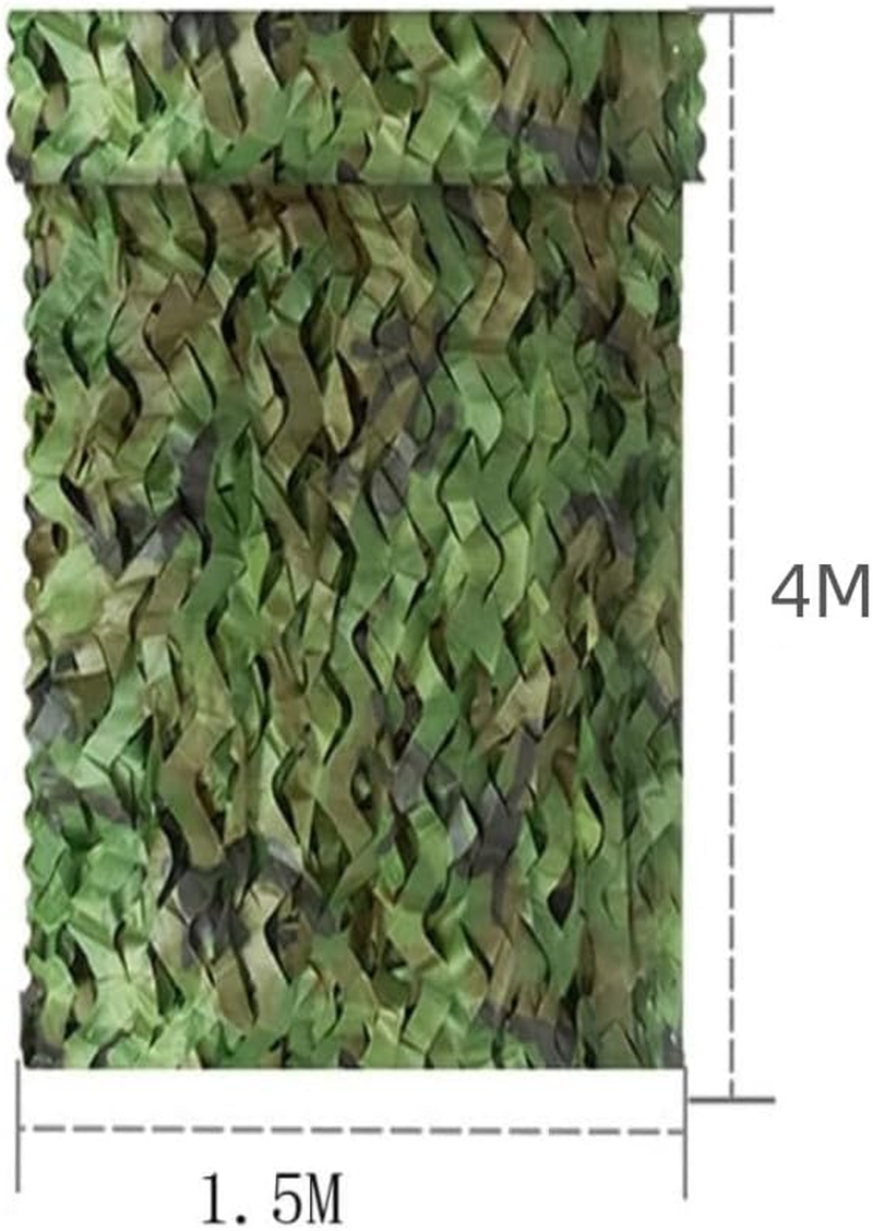 FUNNTY Camo Netting Camouflage Netting 1.5X4M,Bulk Roll Mesh Netting Camouflage Net for Hunting Decoration Sunshade,Farm Factory Shelter Car Concealment image number 1