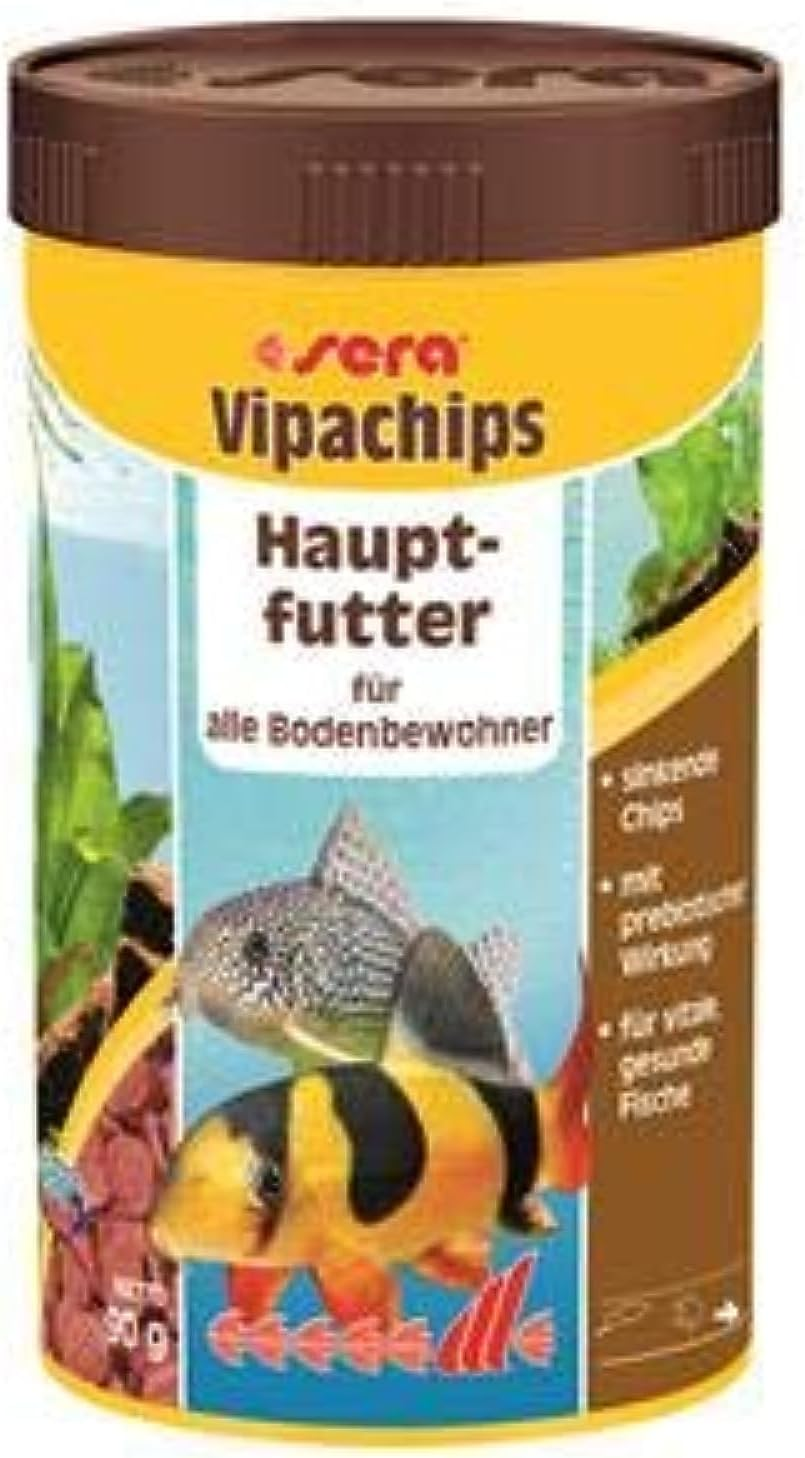 Sera Vipachips Tropical Wafers, Staple Food for Ornamental Fish Eating at the Bottom, for Freshwater Aquariums, 250Ml (90G)