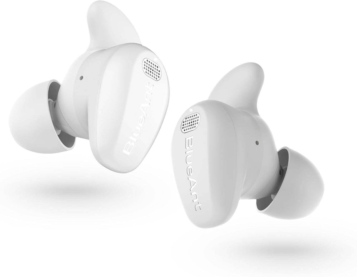 Blueant Pump Air Epic True Wireless Earbuds, Active Noise Cancelling with Transparency, 40Hr Battery with Charging Case, IP54 Sweatproof, 6 Mic Clear Calls, Rapid Charging, Black