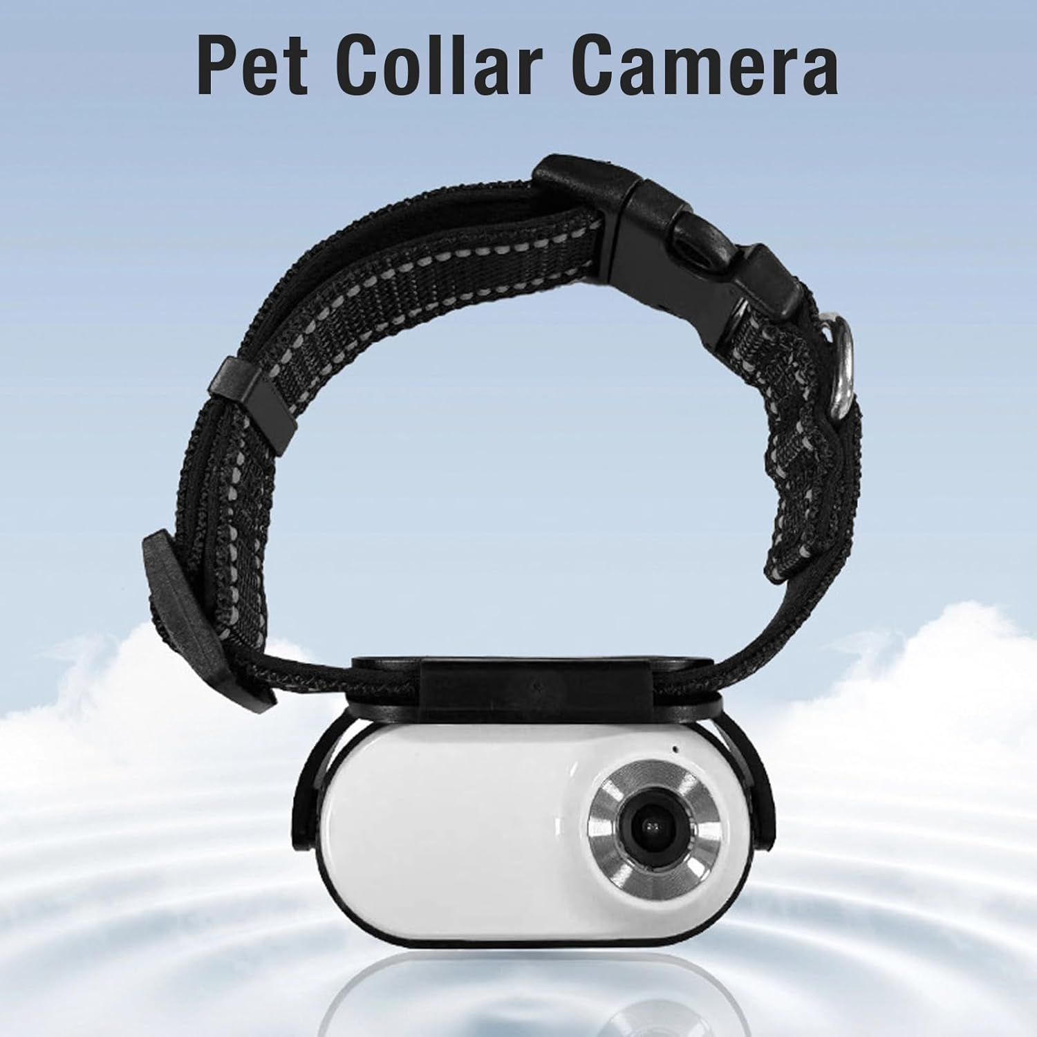Cat Collar Camera with 120&deg; Wide Angle Lens - Lightweight Mini Sports Action Body Camera for Pets (White) image number 6