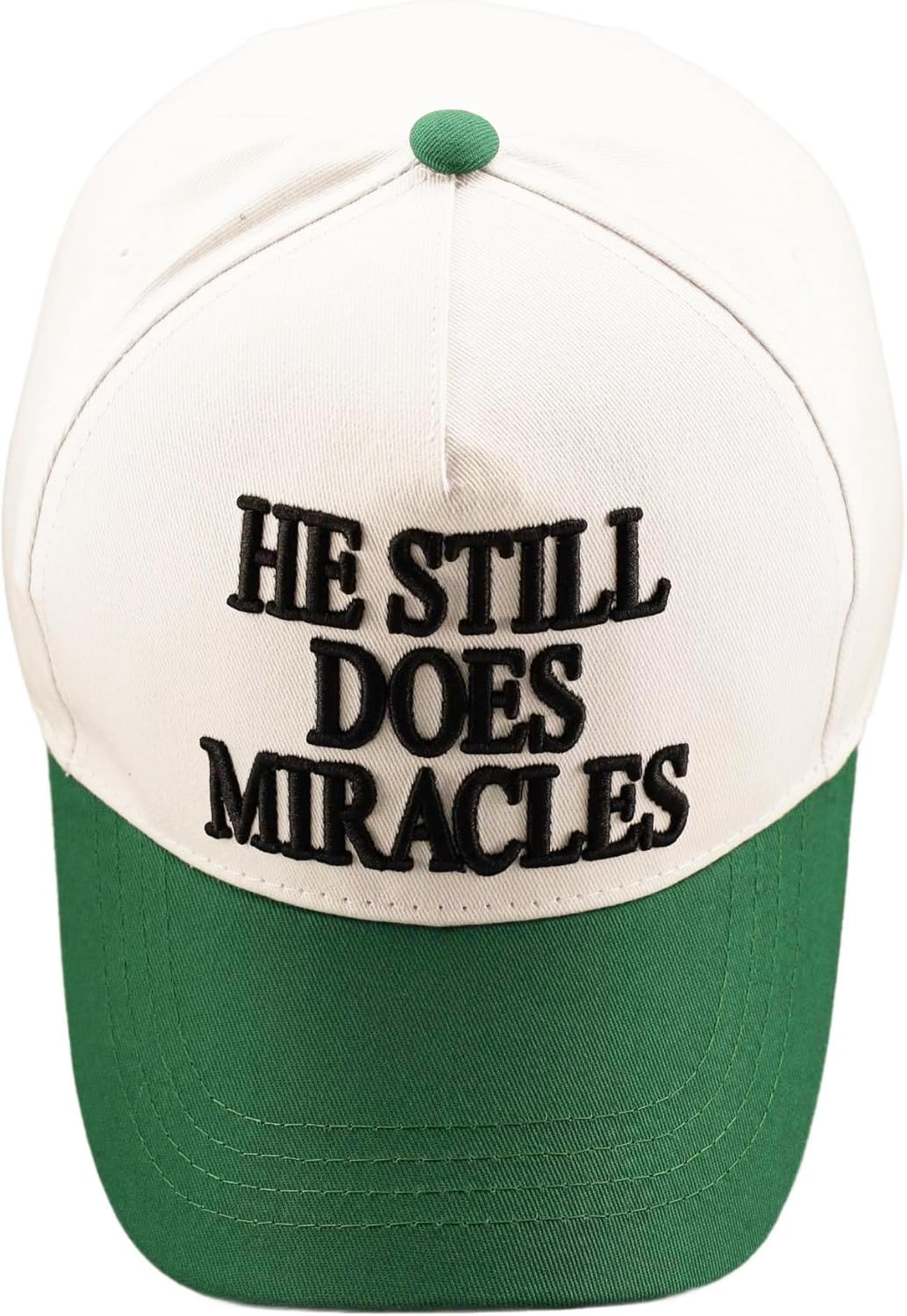 Two-Toned Embroidered Lettering Dad Hat Original Classic Vintage Low Profile Baseball Cap Adjustable Plain Snapback - White/Black image number 5