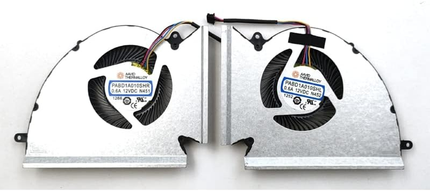 New for MSI GE76 Dragon Tiamat 10UG Raider 10UH GP76 Leopard 10UE MS-17K3 MS-17K2 Laptop CPU & GPU Cooling Fan N451 N452 image number 1