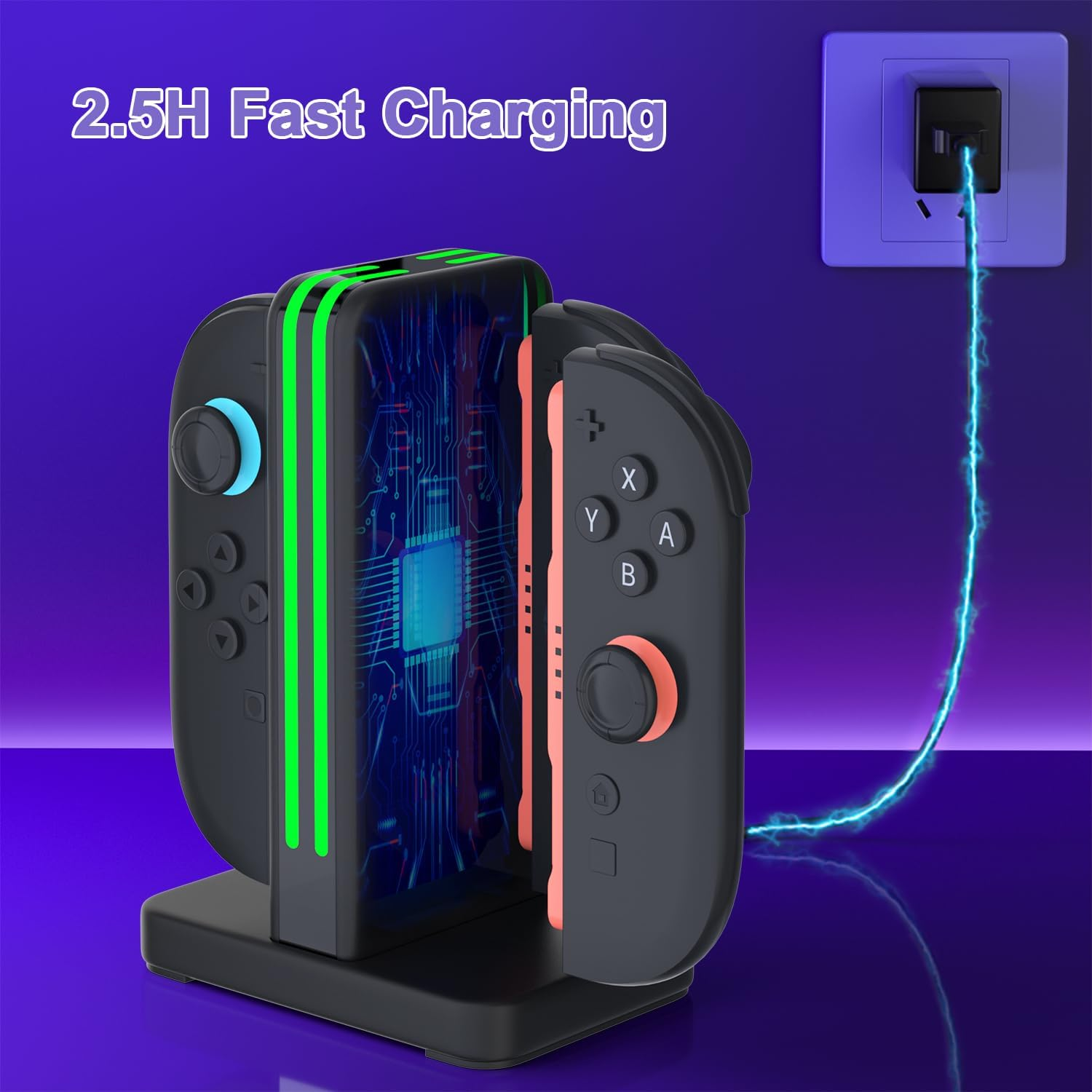 Switch 2 Joycon Charging Dock for Nintendo Swich 2 Joy-Con（Only Fit Switch 2） image number 2