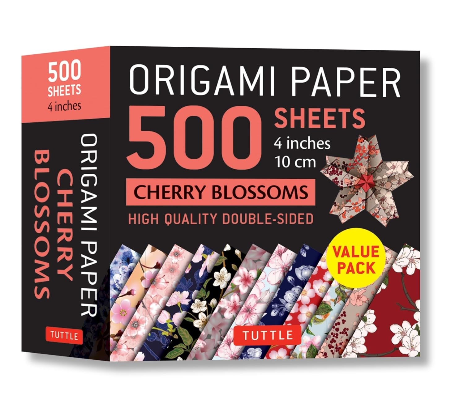 Origami Paper 500 Sheets Cherry Blossoms 4" (10 Cm): Tuttle Origami Paper: High-Quality Double-Sided Origami Sheets Printed with 12 Different Patterns image number 5