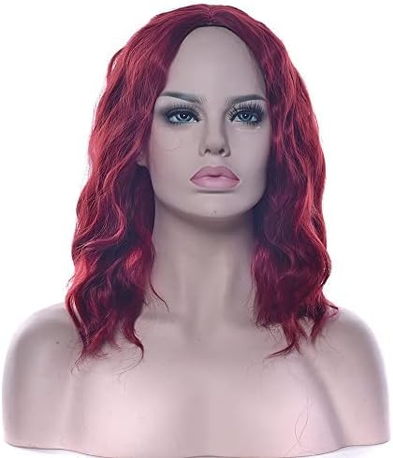 IMISSU Short Afro Curly Hair Wigs Cosplay Wig Halloween Costume Party Headwear for Women (Light Brown)