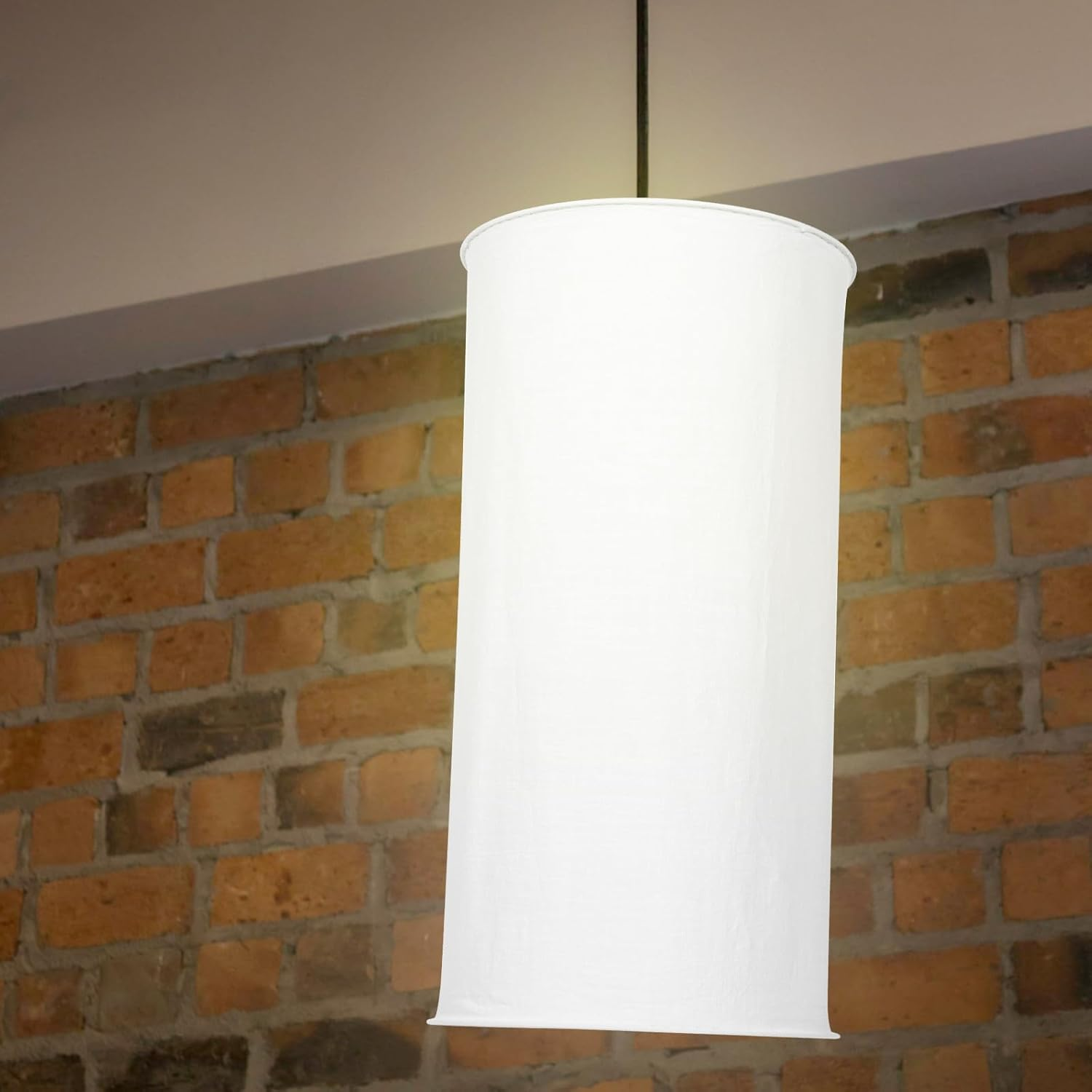 GALPADA White 35Cm Fabric Folding Pendant Lamp Shade E27 Hanging Lampshade for Table and Lamps in Modern Home Lighting image number 6