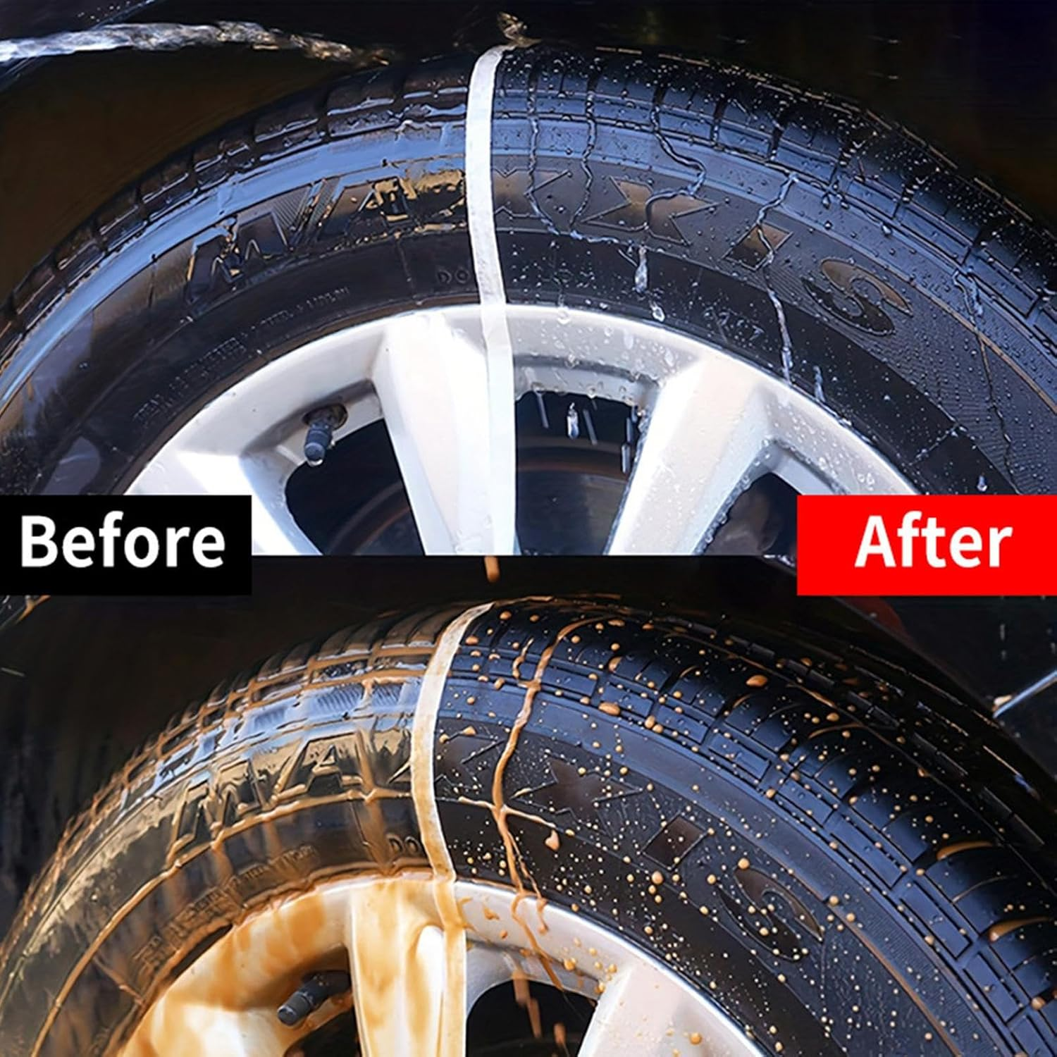 Wheel Shine for Car Tires | Quick Drying 320Ml Restorer - Wheel Detailing Shine Coating,For Automotive Rims Protection Vehicle Motorcycle Truck Detailing Car Maintenance image number 4