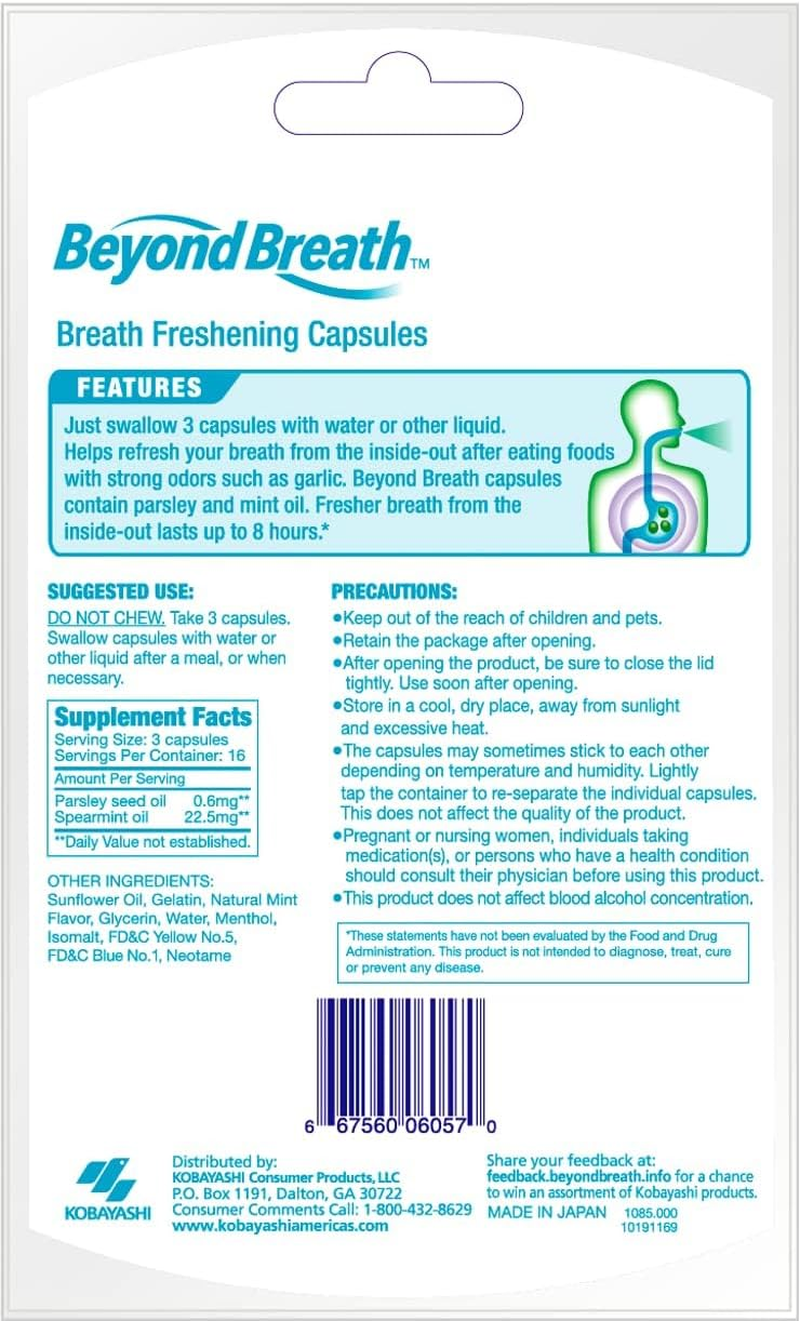 Beyond Breath Mint Breath Freshening Capsules | 50 Count image number 3