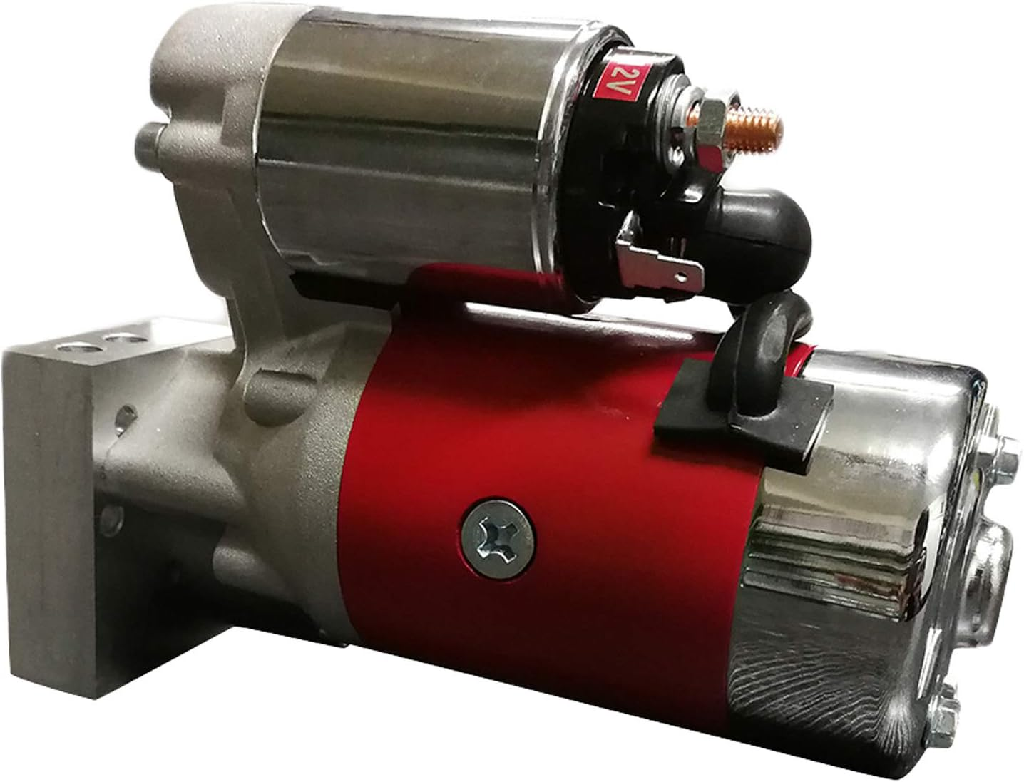 3HP 2.5KW Super High Torque Light Weight Mini Starter for SBC BBC GM Chevy 305 350 454 18493 (Red) - Red image number 5