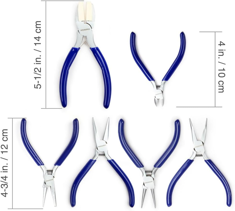 WORKPRO 7-Piece Jewelers Pliers and Cutter Set with Easy-Carrying Case image number 2