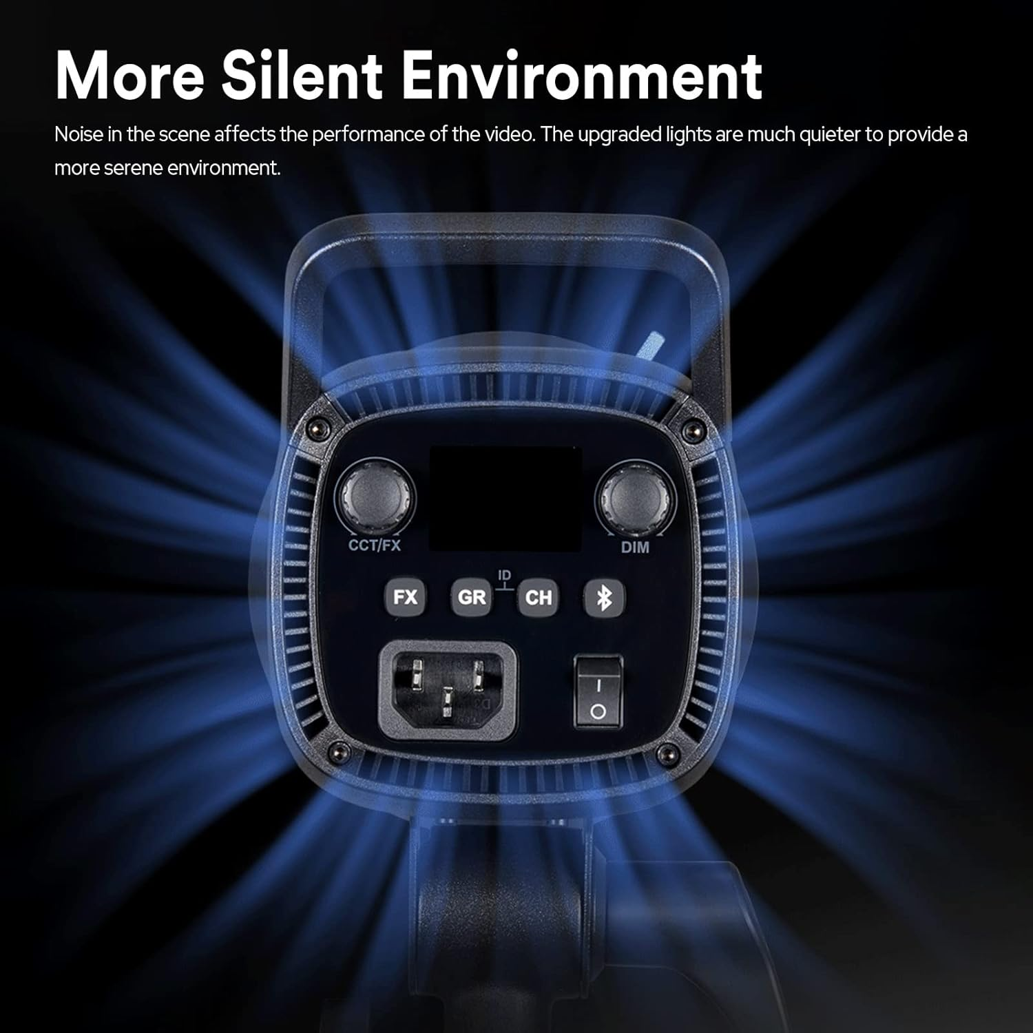 Godox SL60IID 70W COB LED Video Light Daylight, 5600K, 8 FX Effects, 2.4G Wireless, APP Control, Stronger Output, More Slient, Bowens Mount Led Continuous Video Light for Video Recording, Photography image number 2